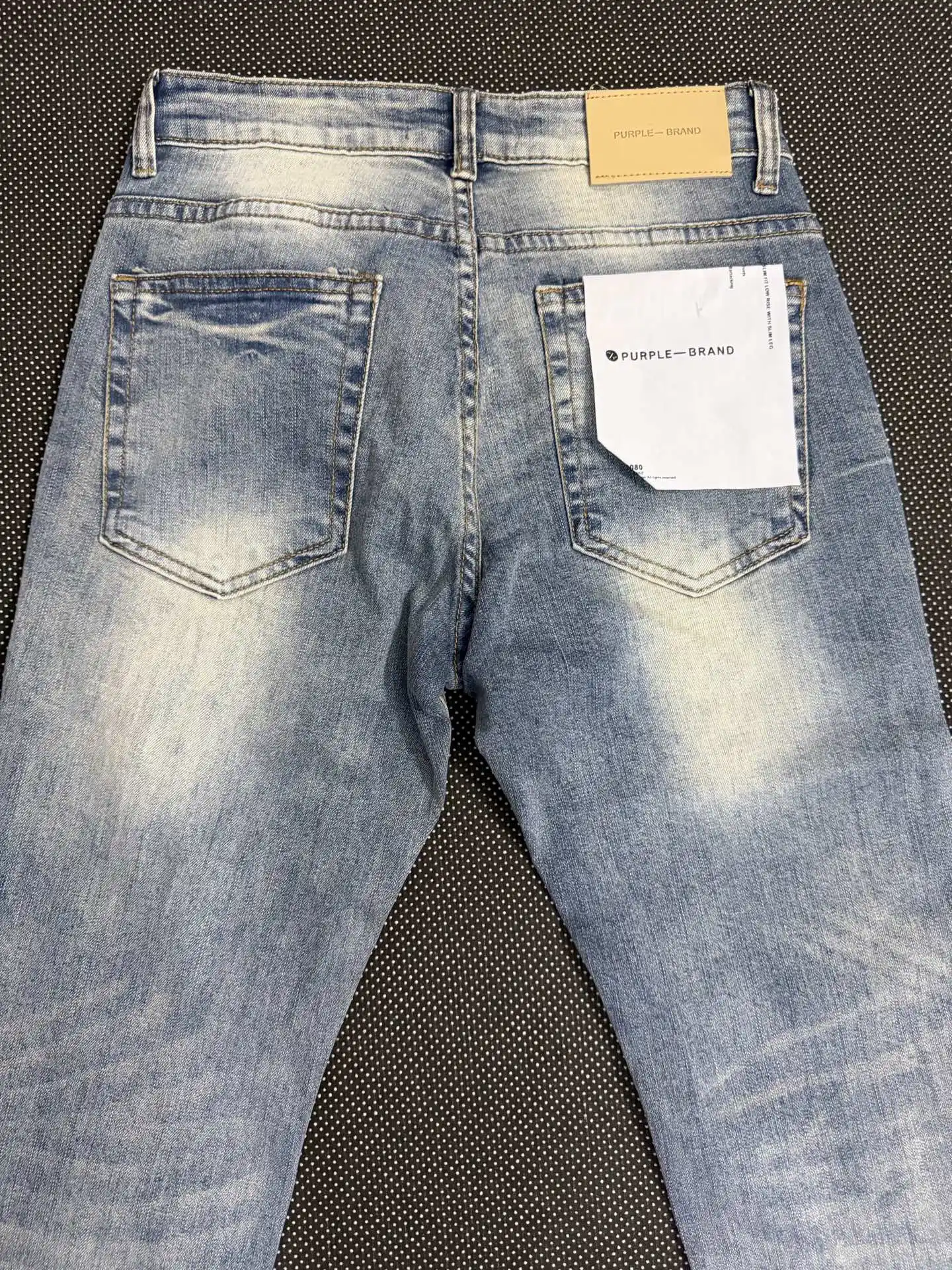 Distressed Slim-Fit Patchwork Jeans D19023141 — view 5