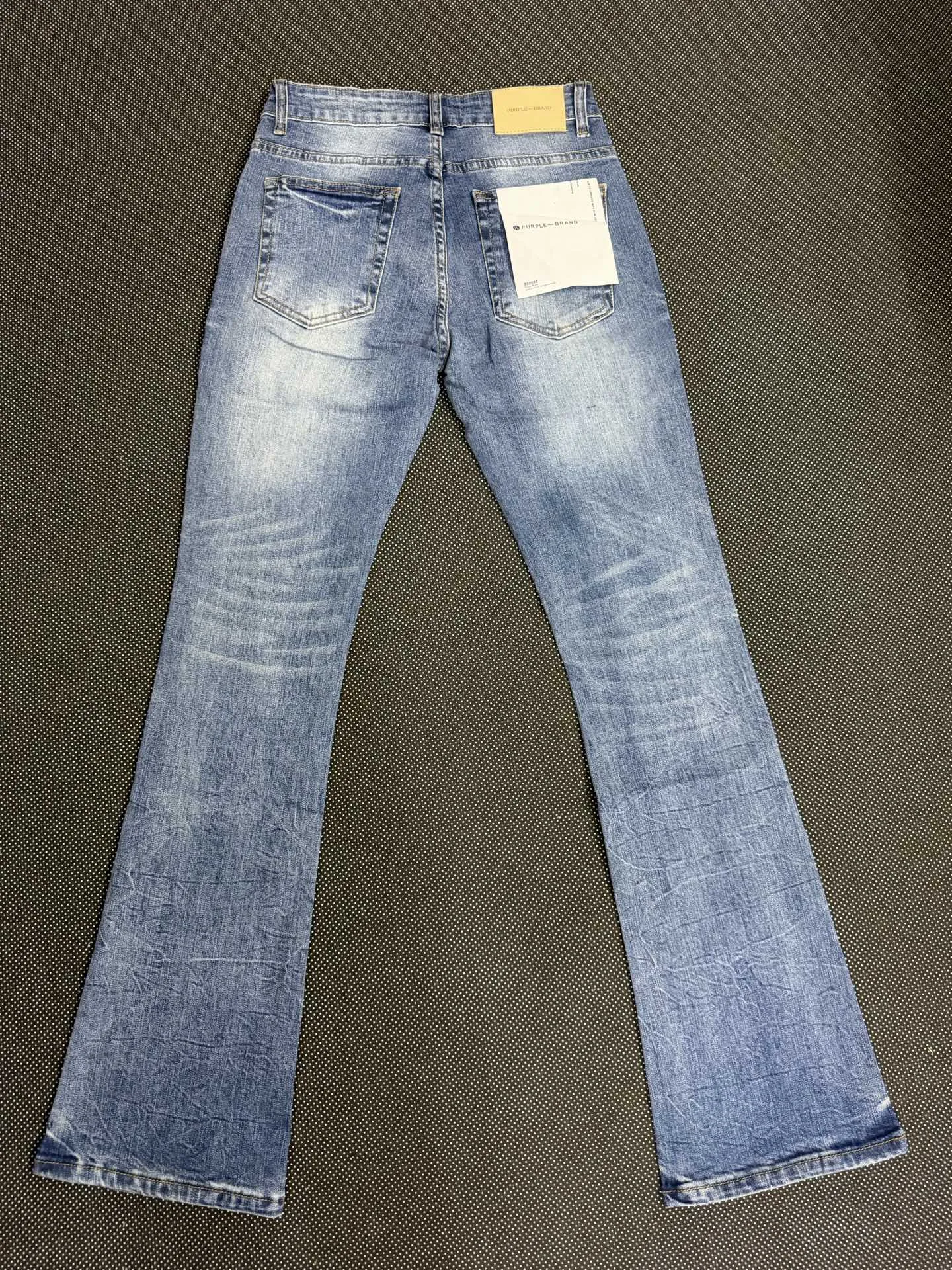 Distressed Bootcut Jeans with Patchwork Detail D19023140 — view 2
