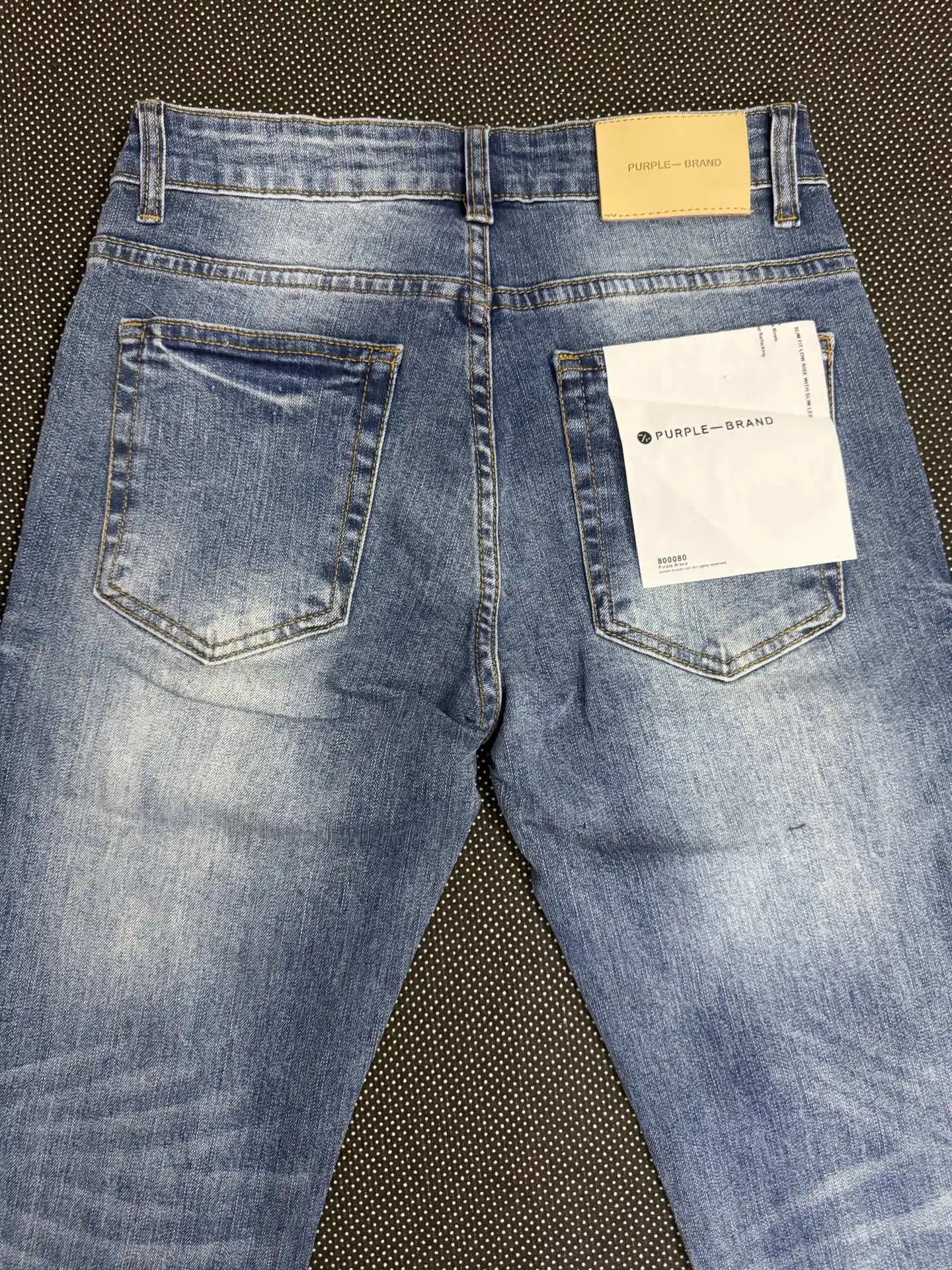 Distressed Bootcut Jeans with Patchwork Detail D19023140 — view 5