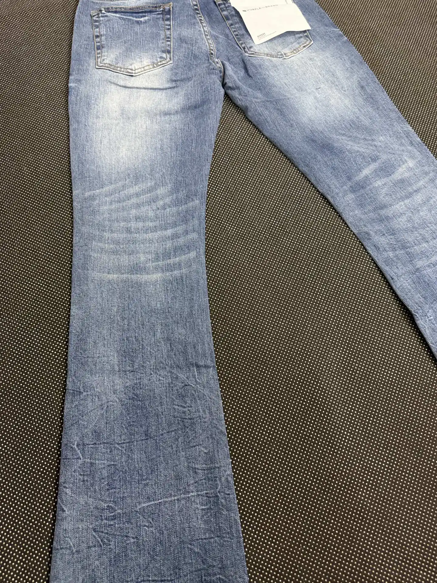 Distressed Bootcut Jeans with Patchwork Detail D19023140 — view 8