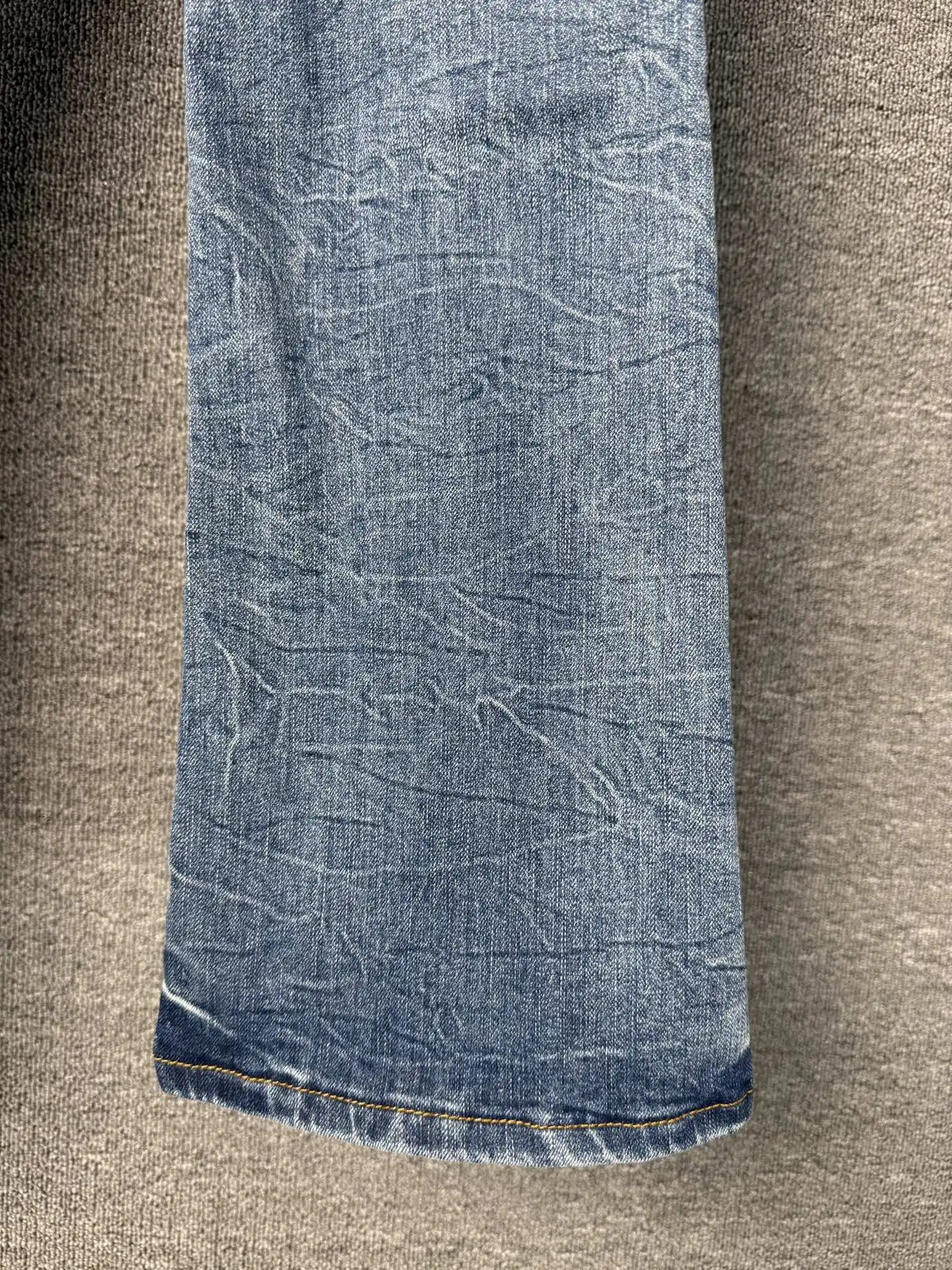 Distressed Bootcut Jeans with Patchwork Detail D19023140 — view 20