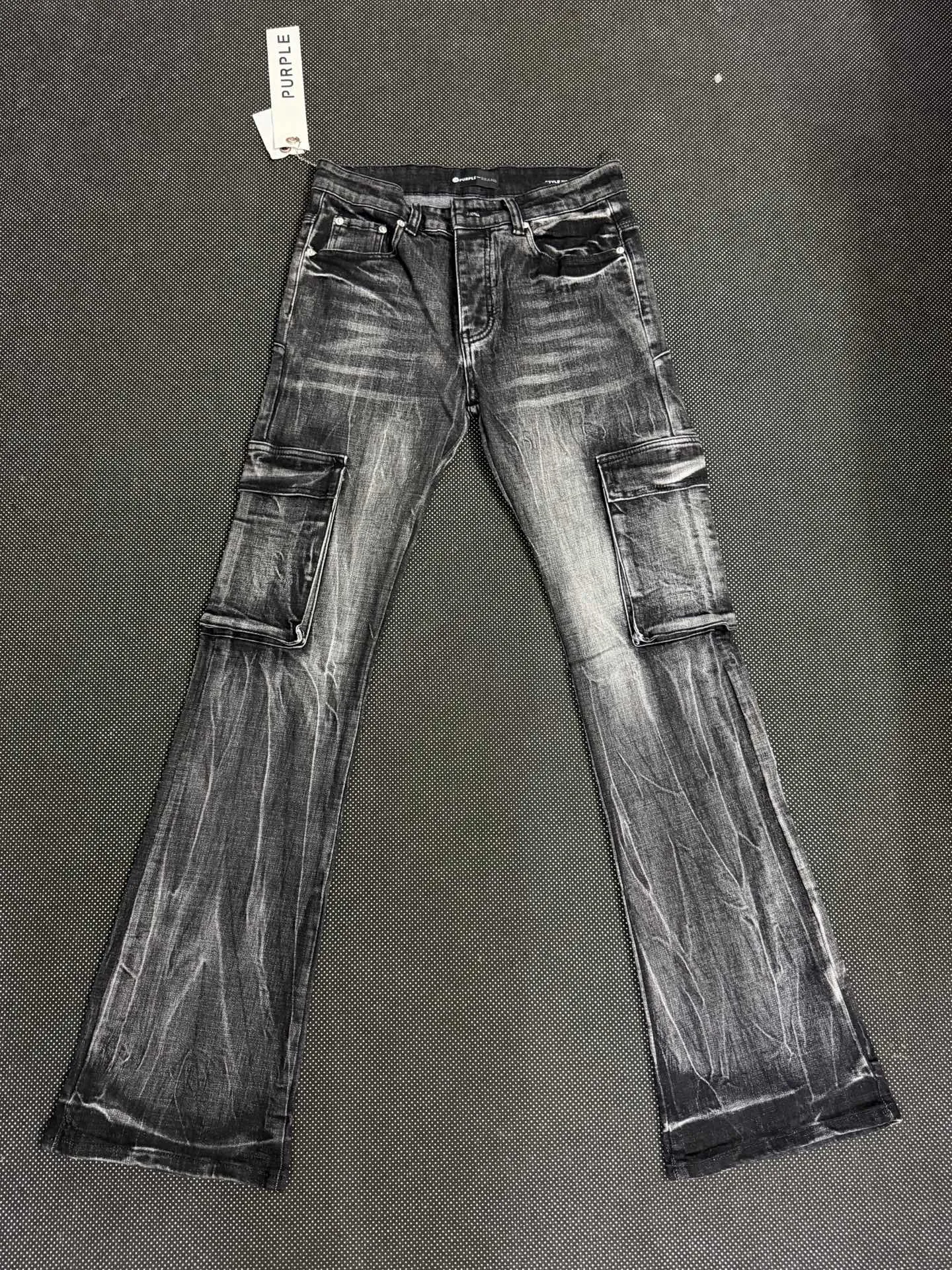Purple Brand Lightning Wash Cargo Jeans D18023138
