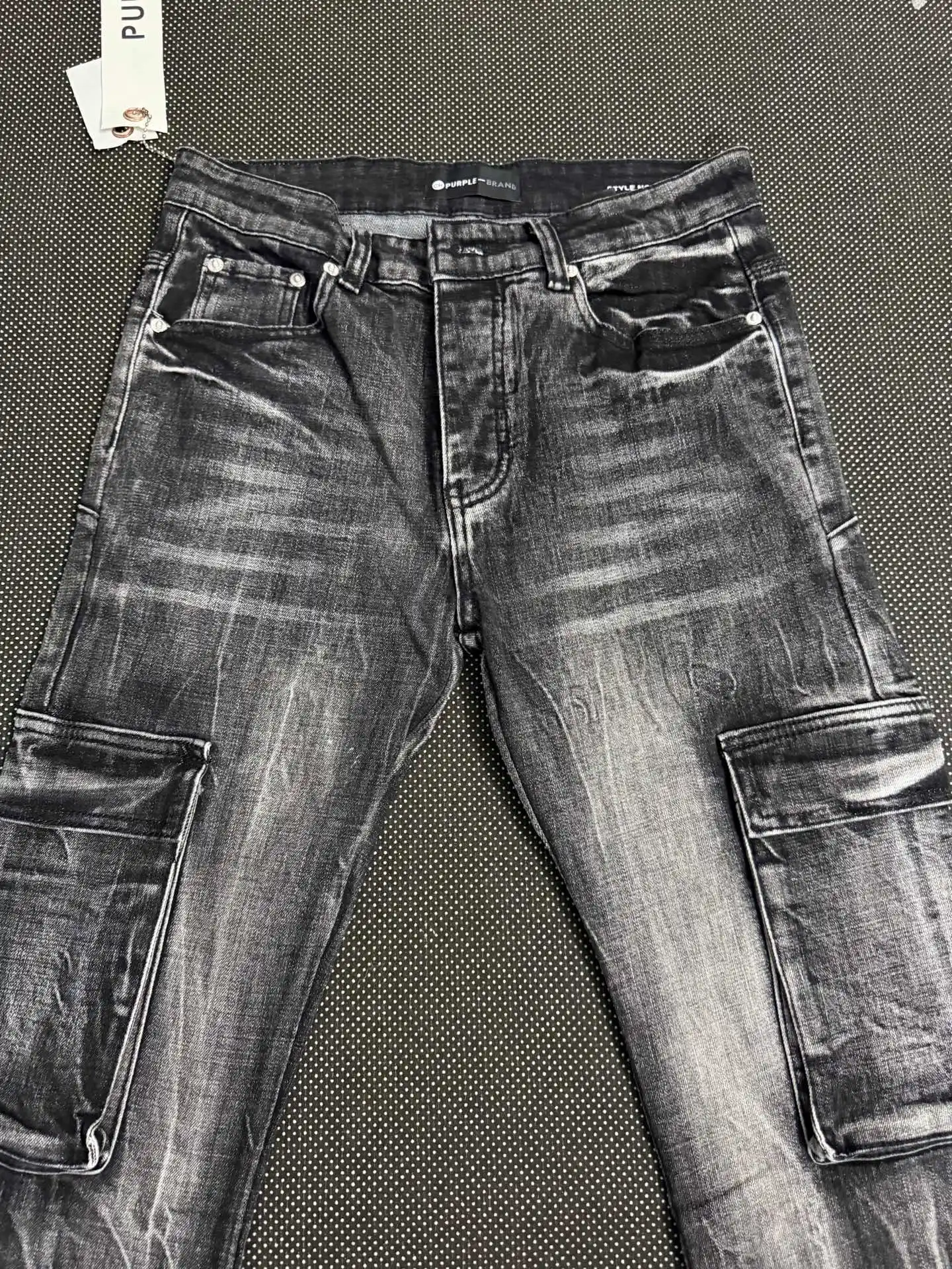 Purple Brand Lightning Wash Cargo Jeans D18023138 — view 3