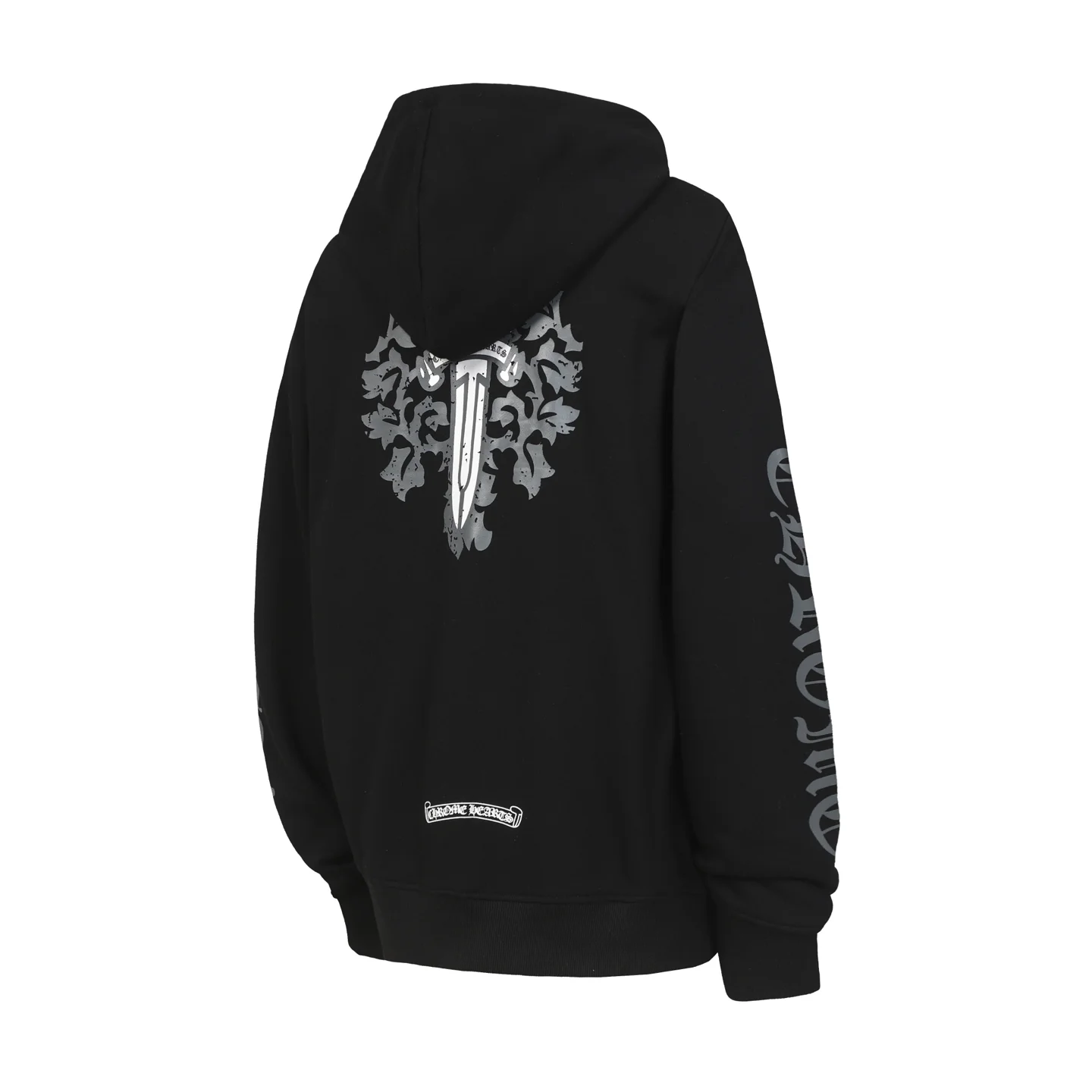Dagger Print Zip-Up Hoodie D14513897 — view 3