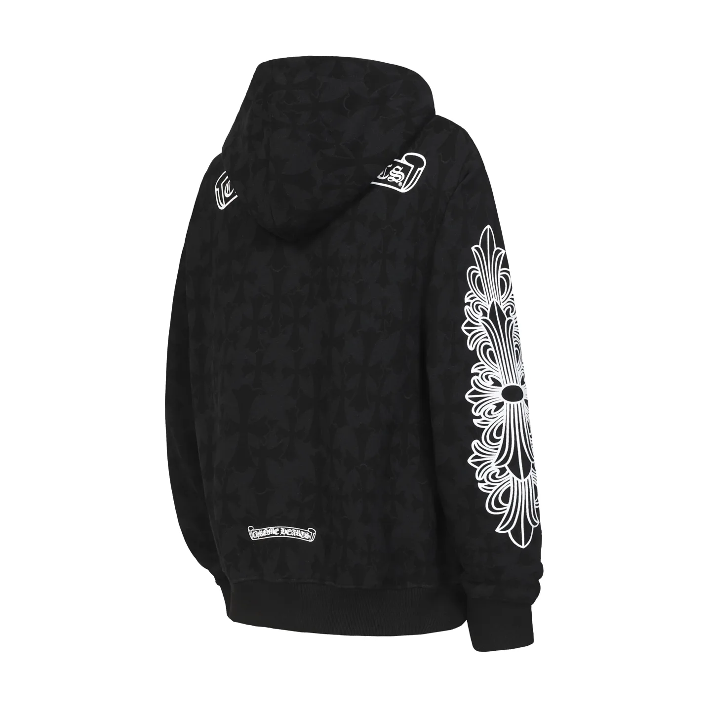 Logo-Print Monogram Zip-Up Hoodie D16513898 — view 3