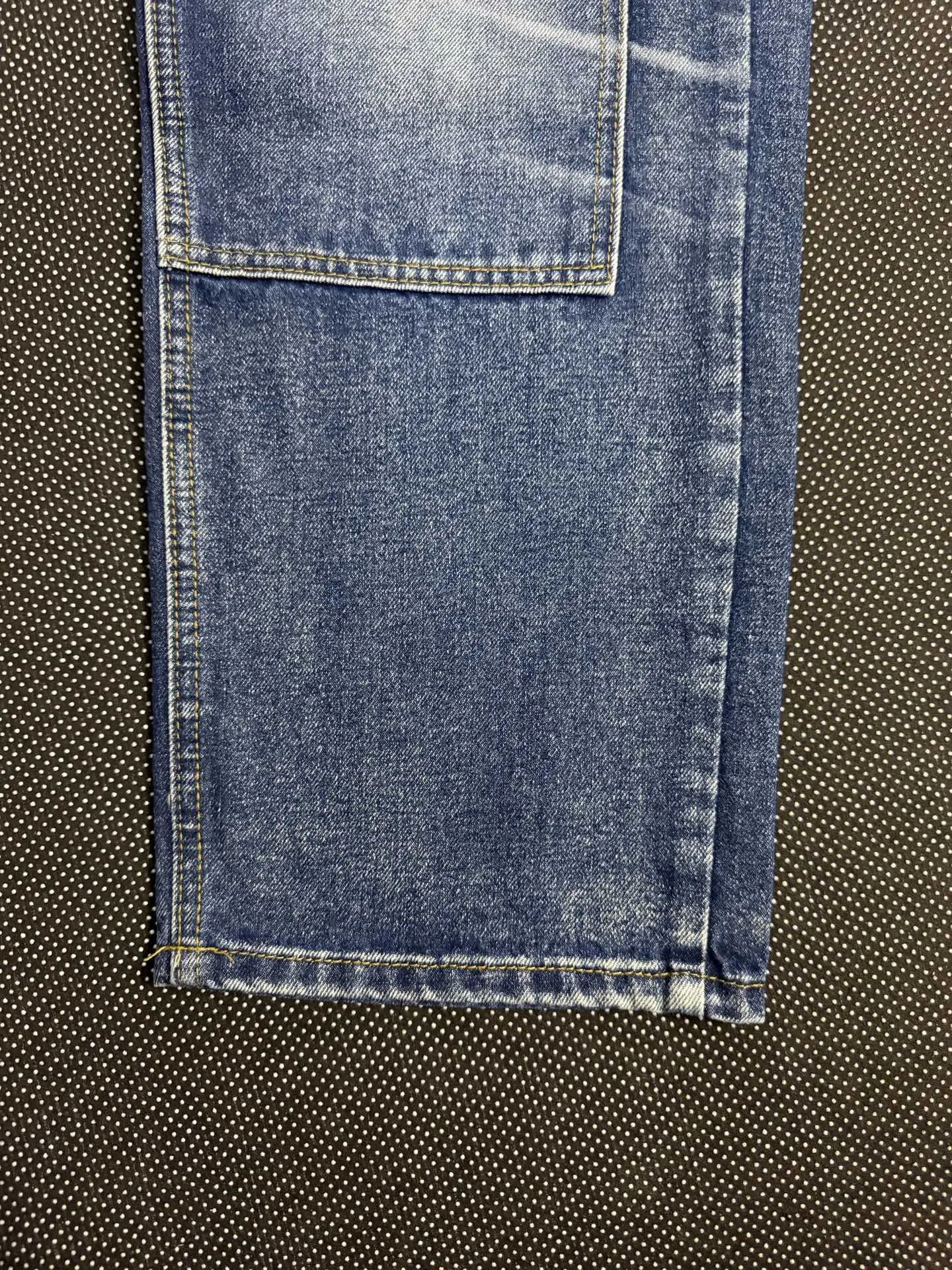 Double-Knee Washed Denim Work Pants D18023133 — view 5