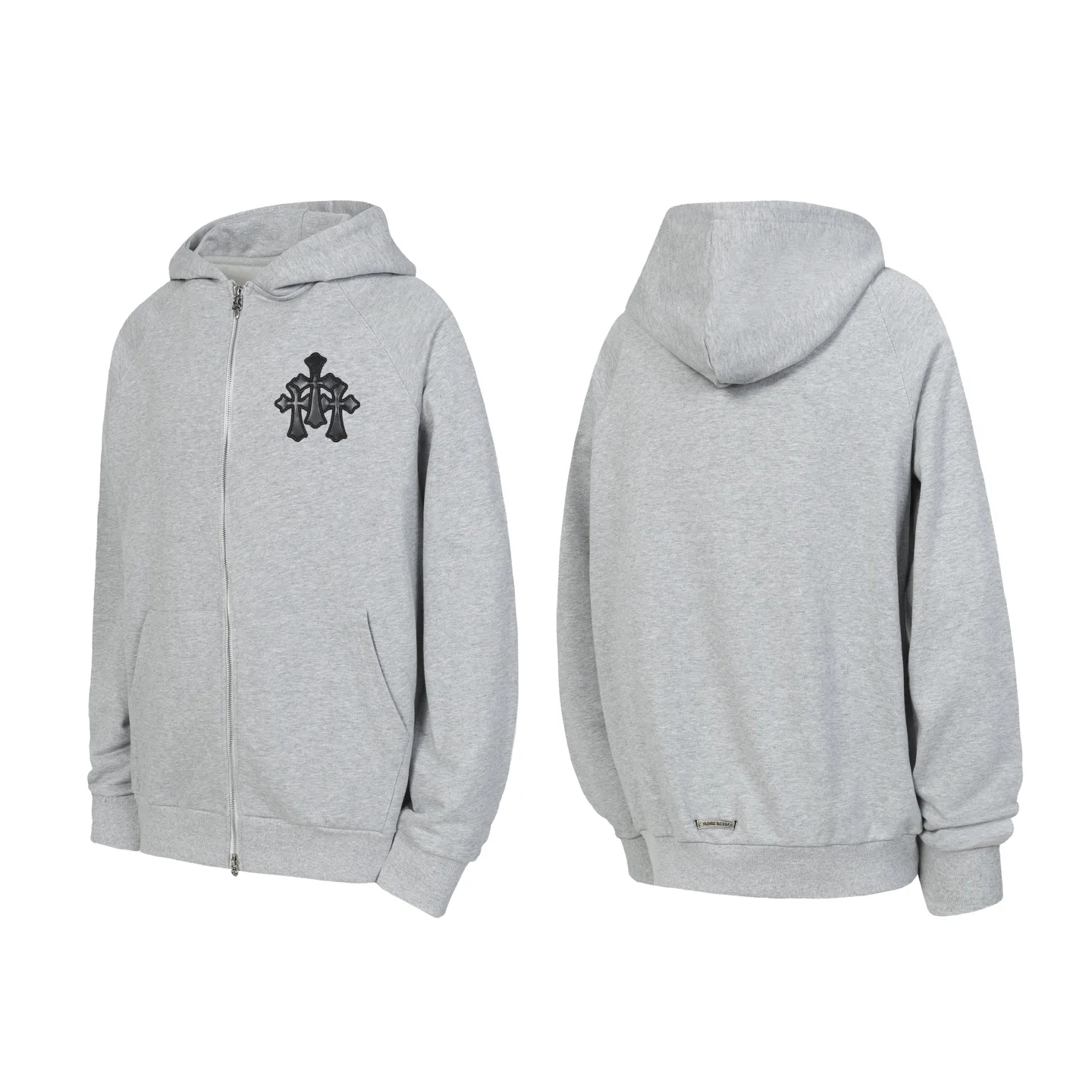 Cross Patch Zip-Up Hoodie D15013987
