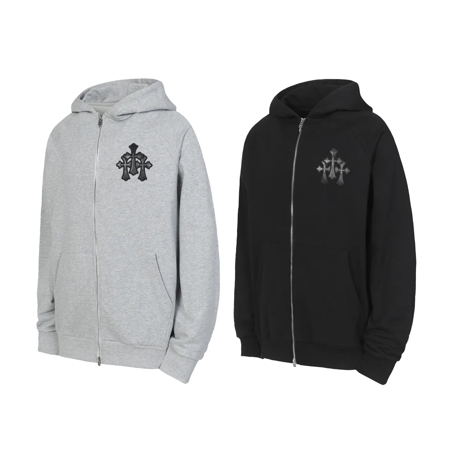 Logo-Patch Zip-Up Hoodie D15013988