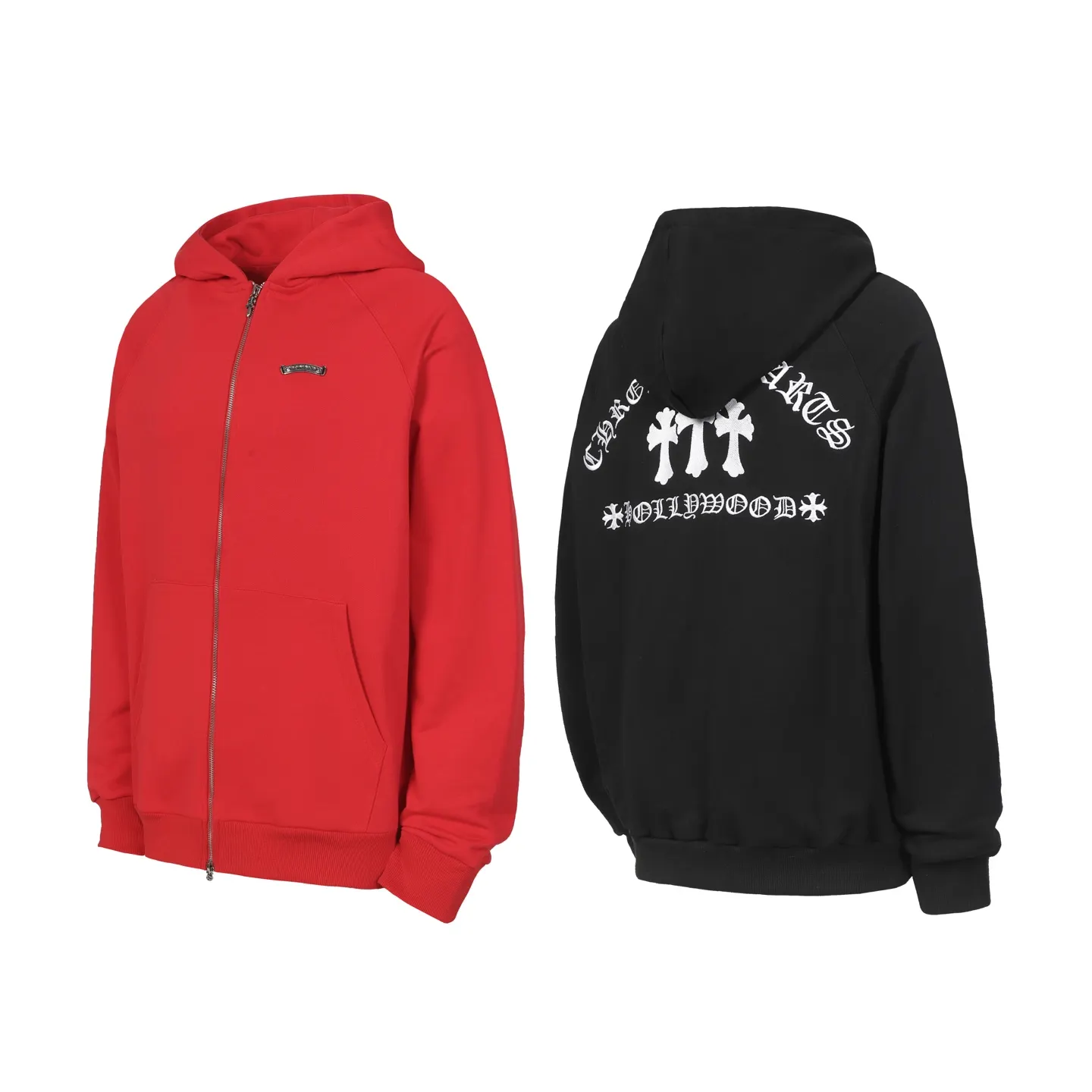 Logo-Print Zip-Up Hoodie D15513985