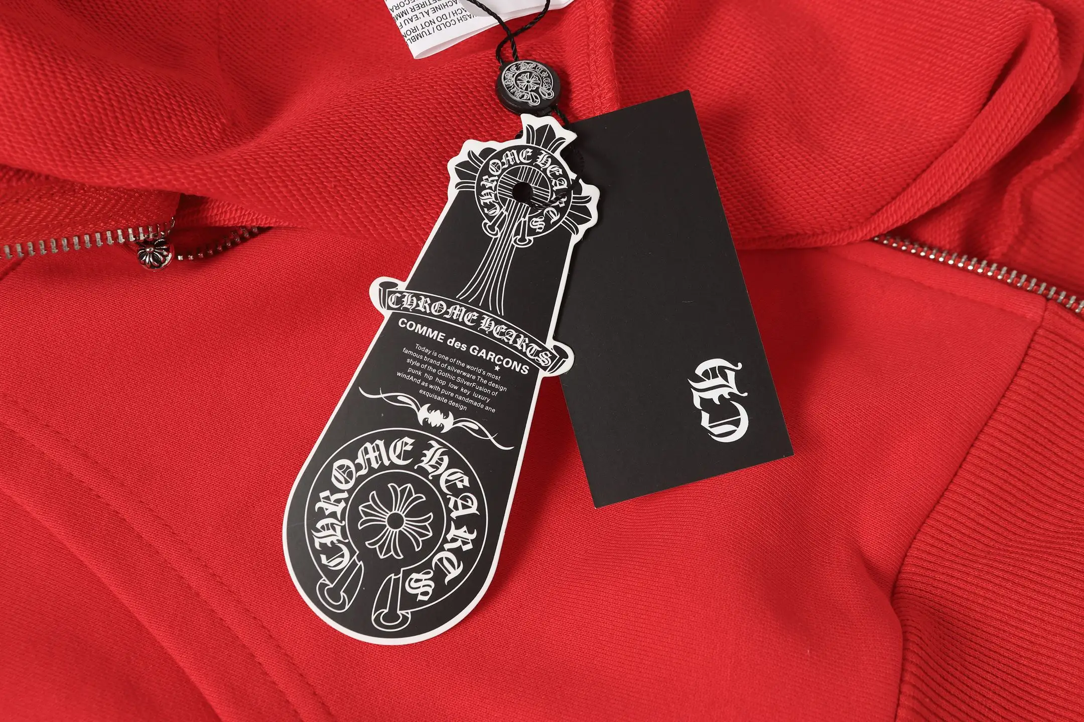 Logo-Embroidered Zip-Up Hoodie D15513984 — view 12