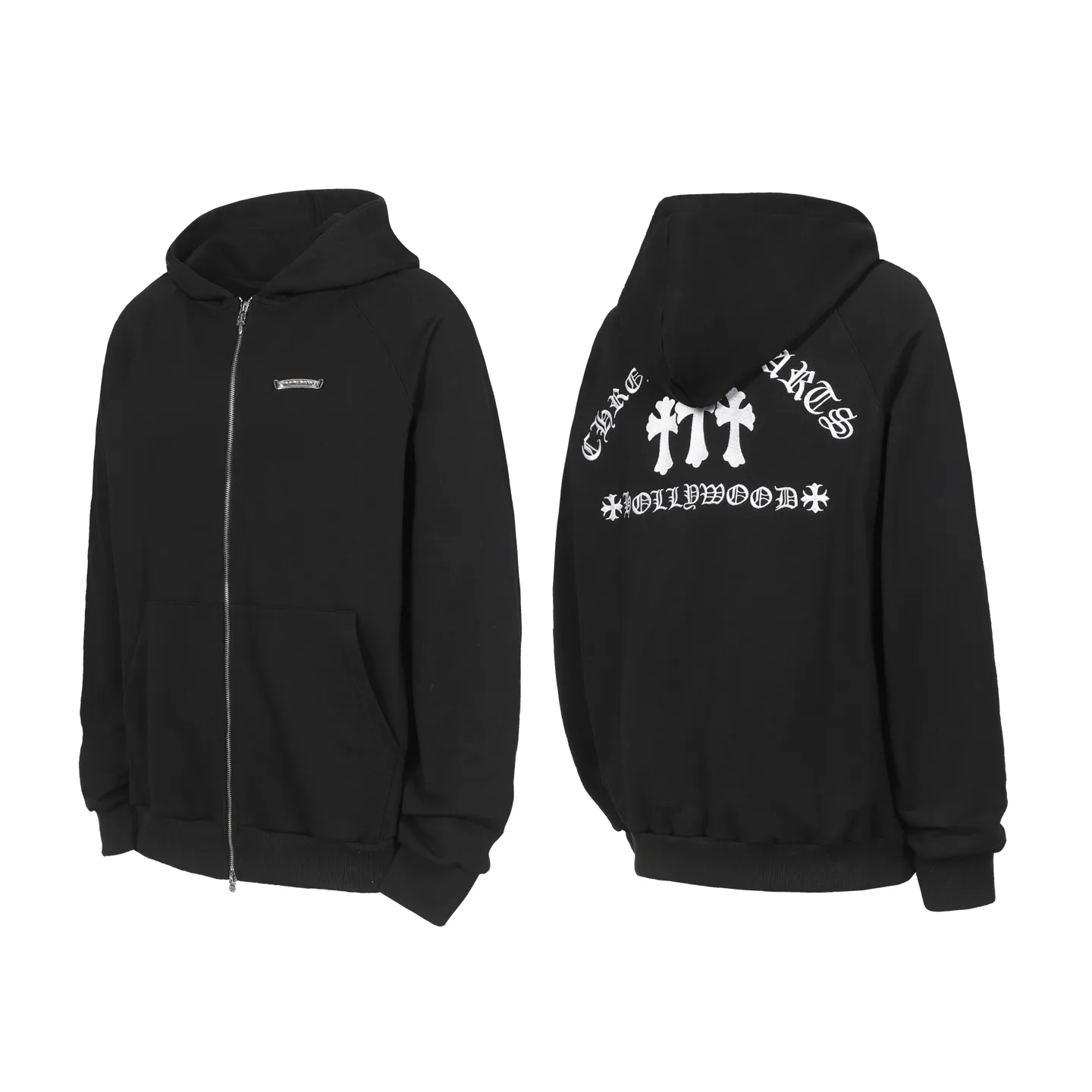 Logo-Print Zip-Up Hoodie D15513983