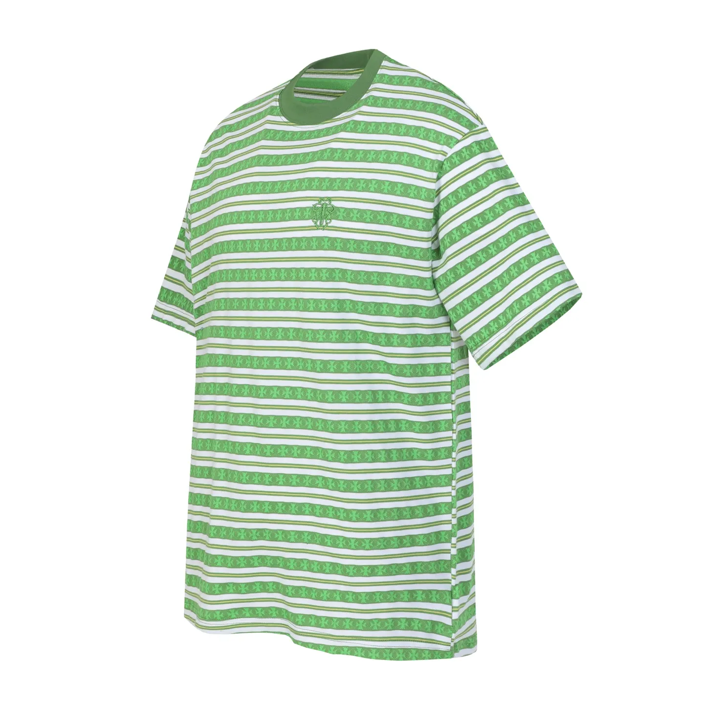 Striped Logo-Embroidered Cotton T-Shirt D10014158