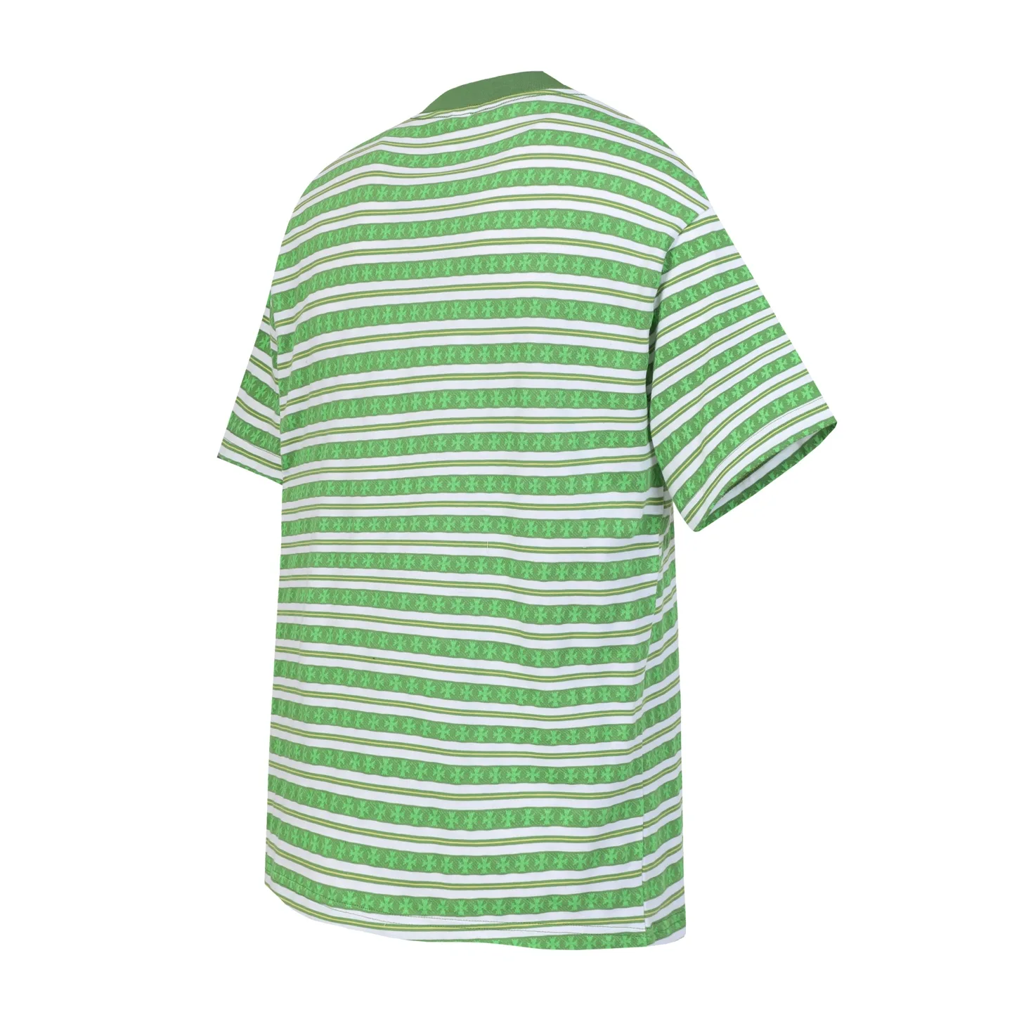 Striped Logo-Embroidered Cotton T-Shirt D10014158 — view 2