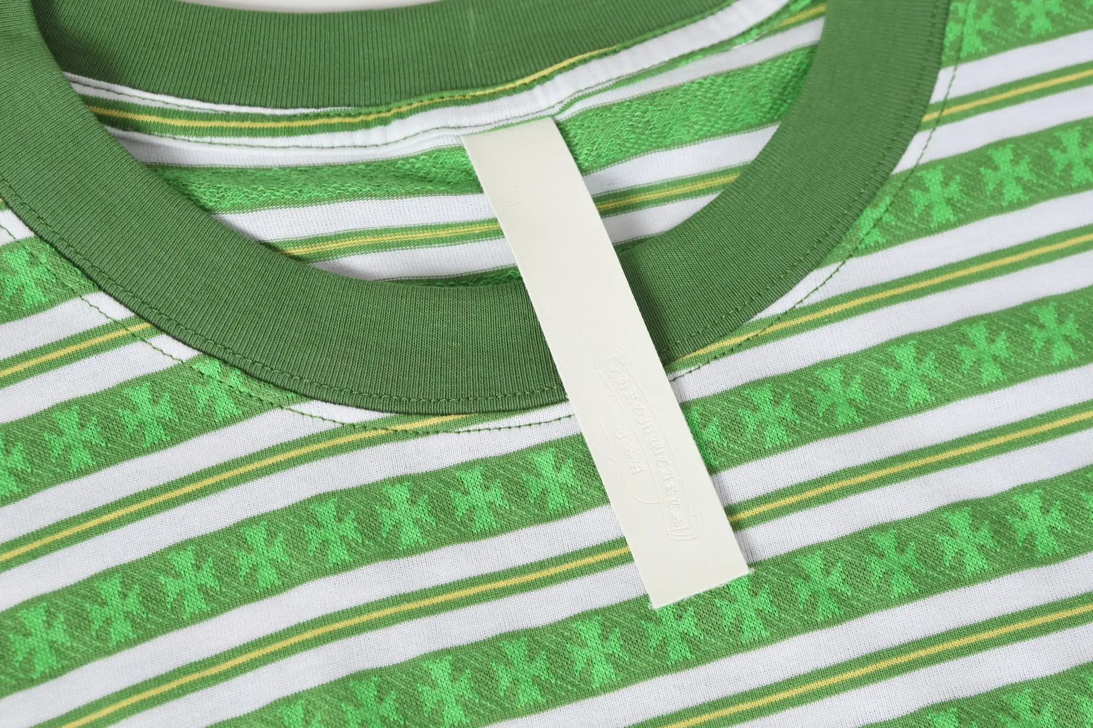 Striped Logo-Embroidered Cotton T-Shirt D10014158 — view 4