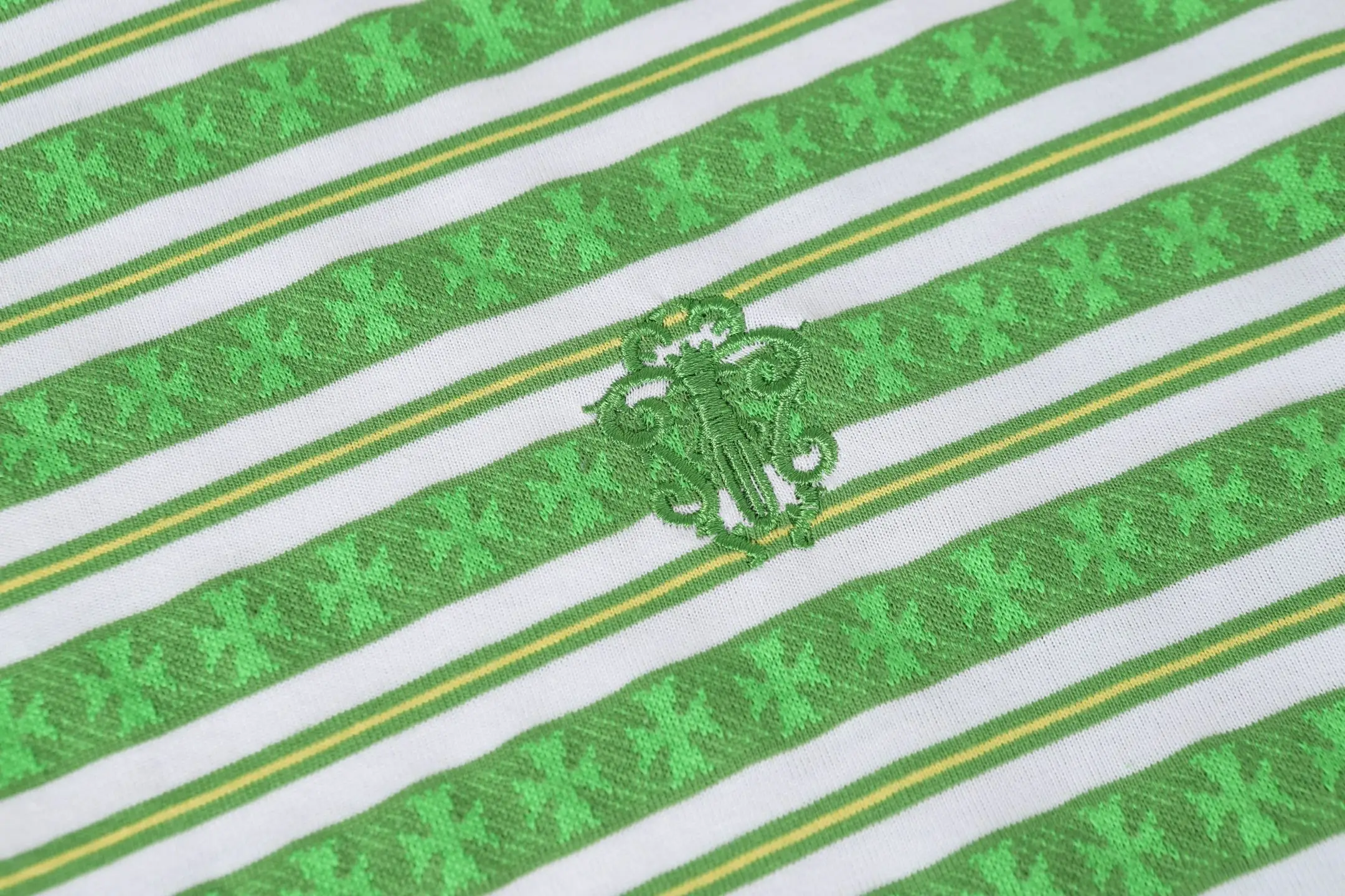 Striped Logo-Embroidered Cotton T-Shirt D10014158 — view 5