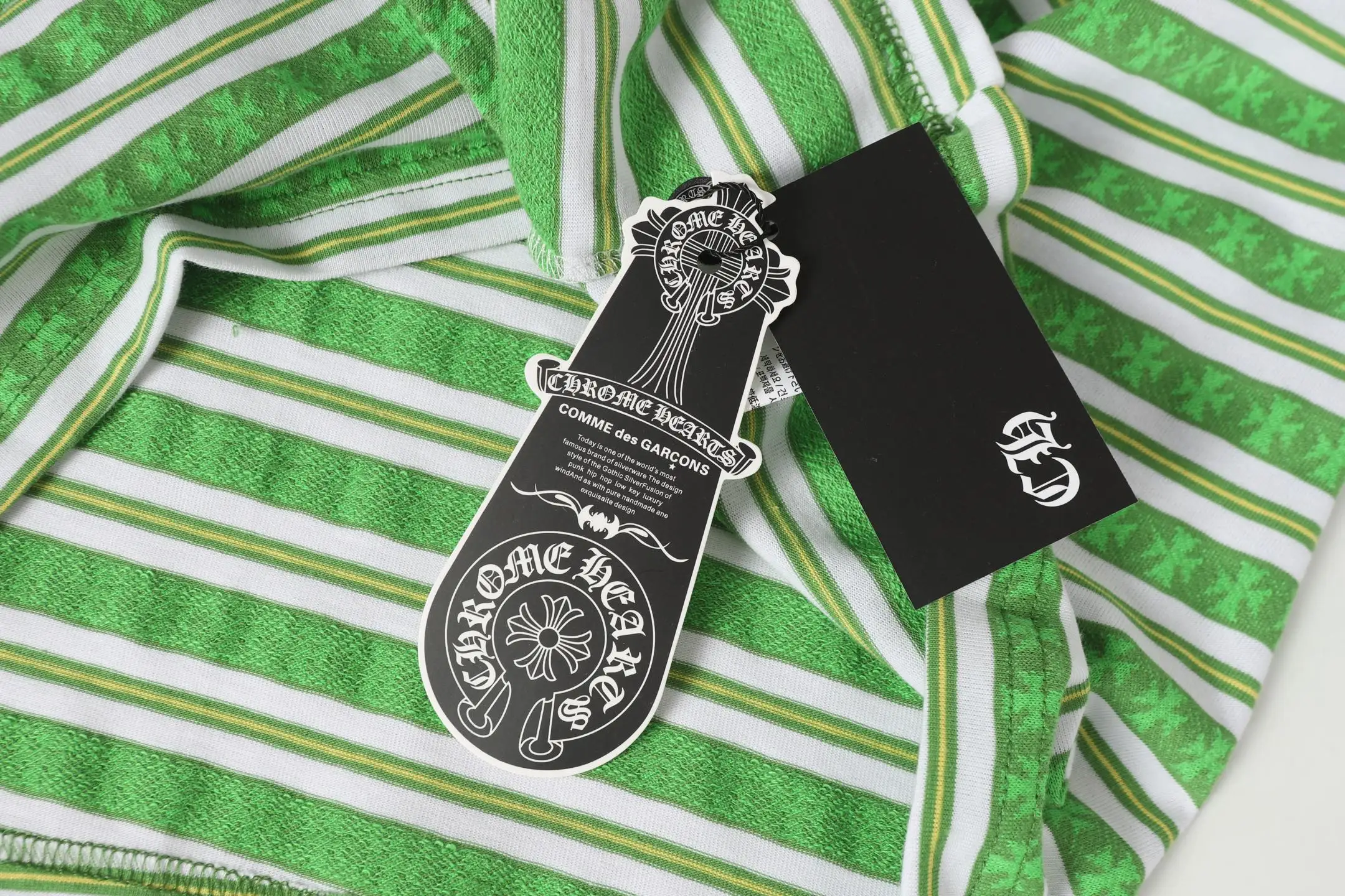 Striped Logo-Embroidered Cotton T-Shirt D10014158 — view 7