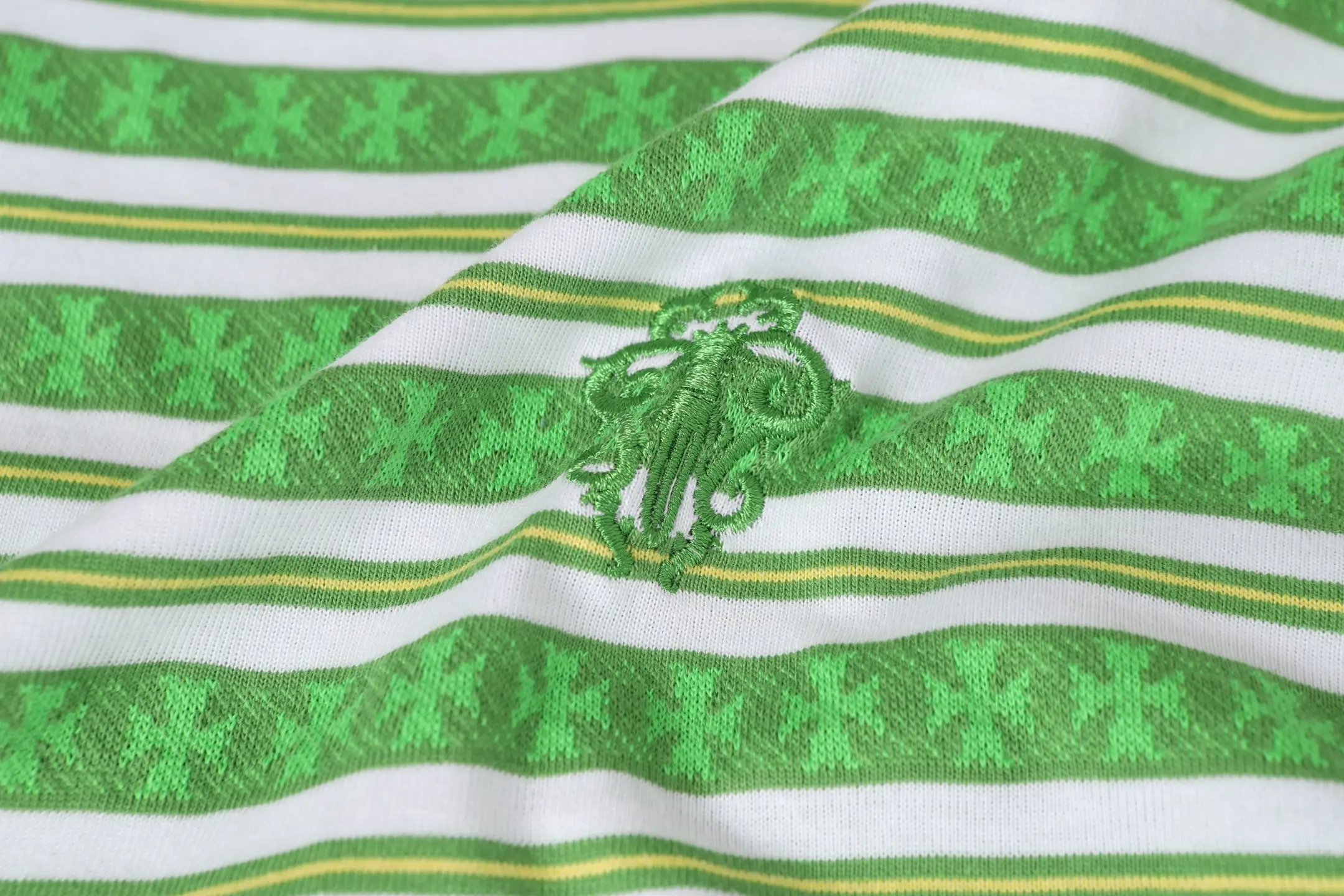 Striped Logo-Embroidered Cotton T-Shirt D10014158 — view 11