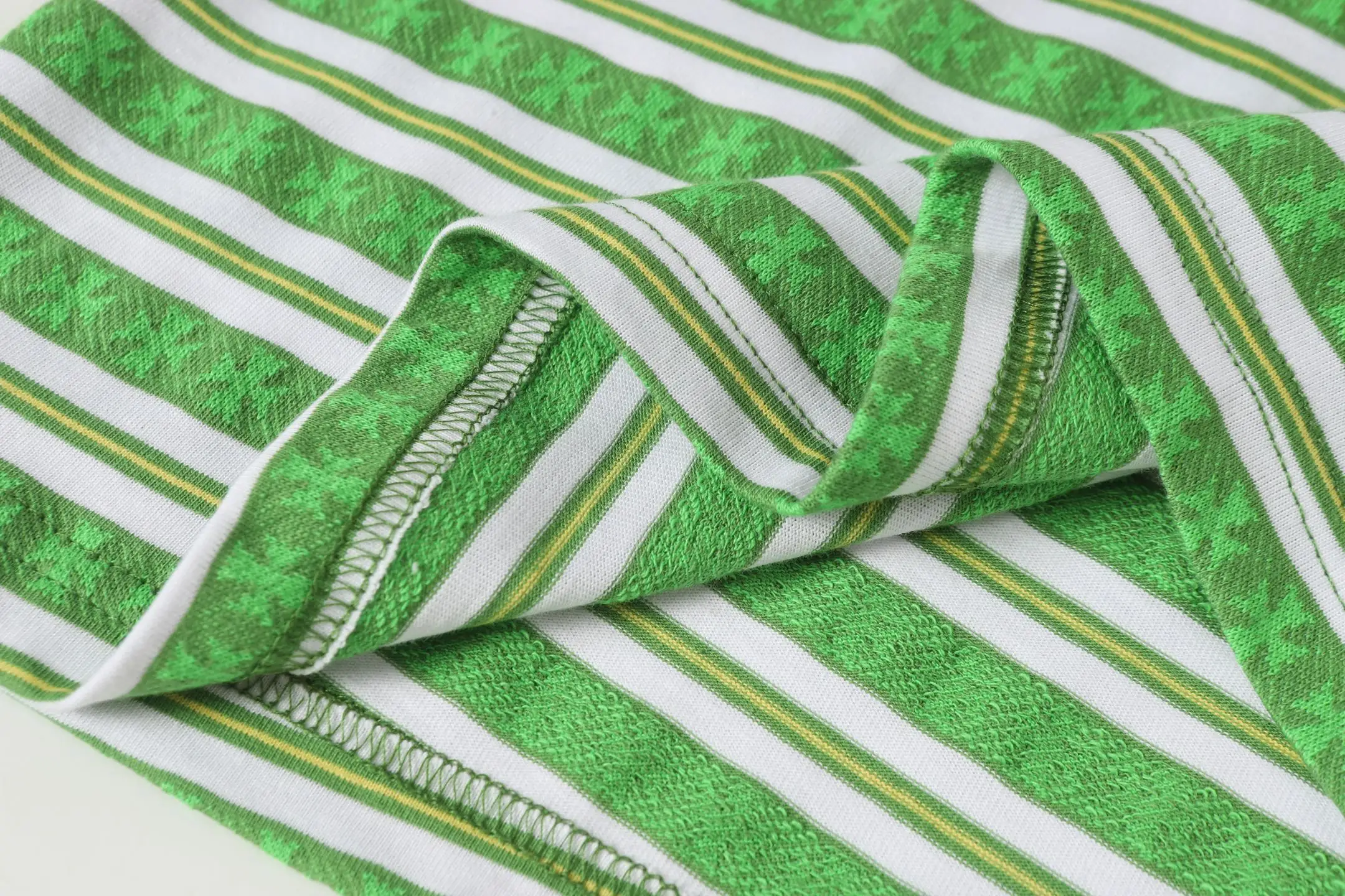 Striped Logo-Embroidered Cotton T-Shirt D10014158 — view 12
