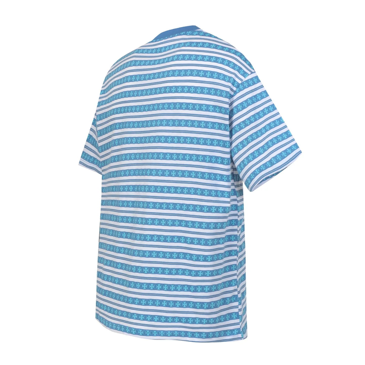 Striped Logo-Embroidered Cotton T-Shirt D10014156 — view 2