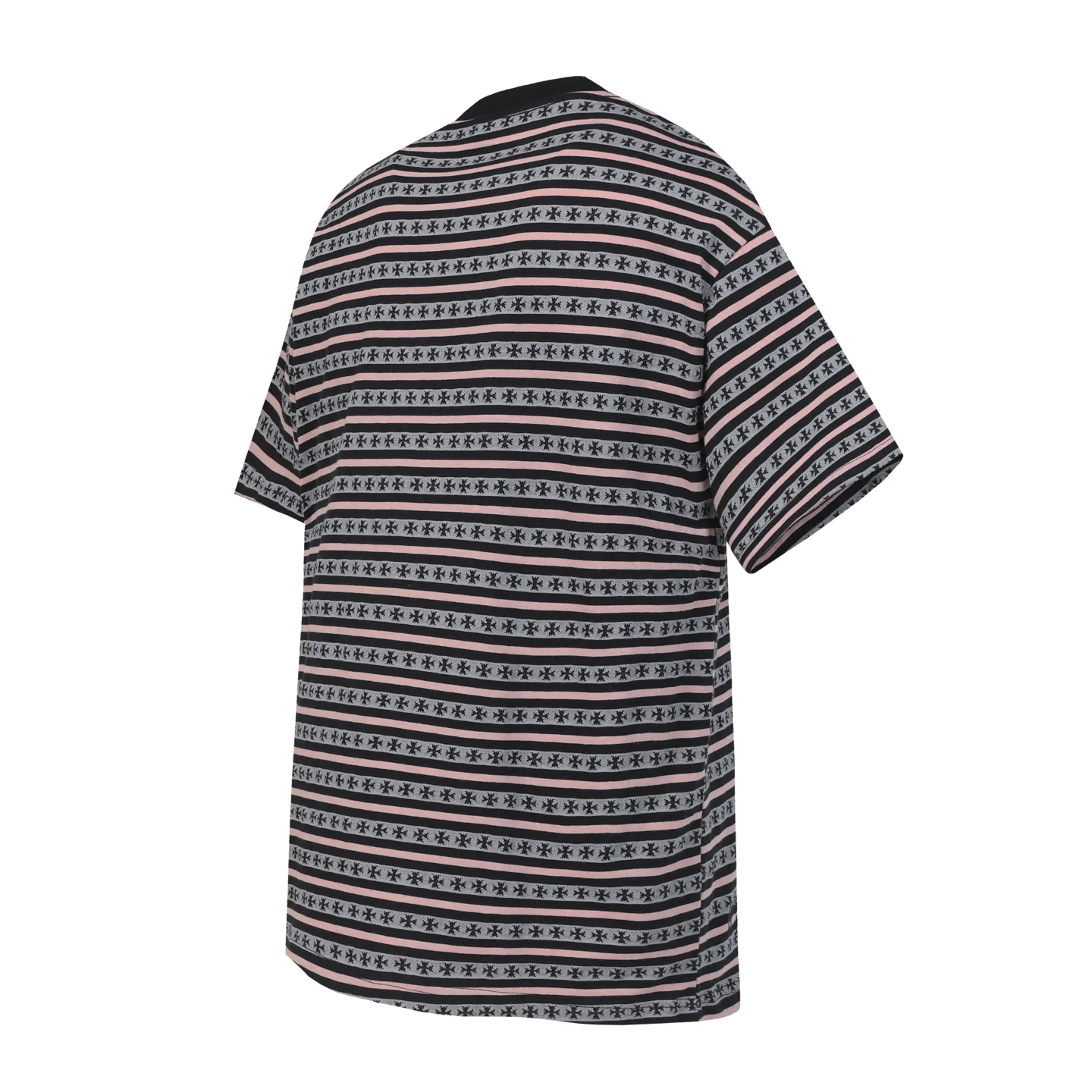 Striped Logo-Embroidered Cotton T-Shirt D10014159 — view 7