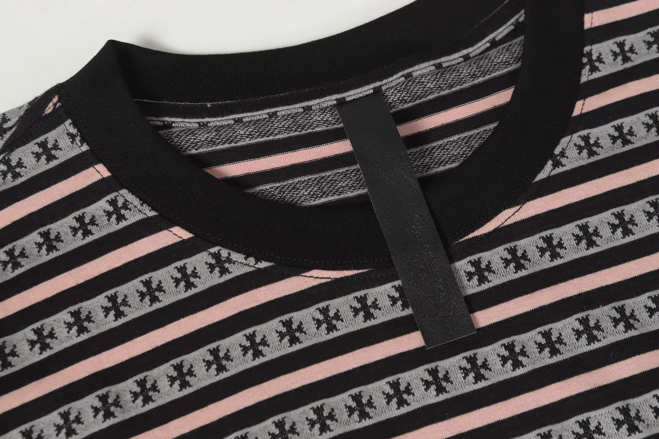 Striped Logo-Embroidered Cotton T-Shirt D10014157 — view 4