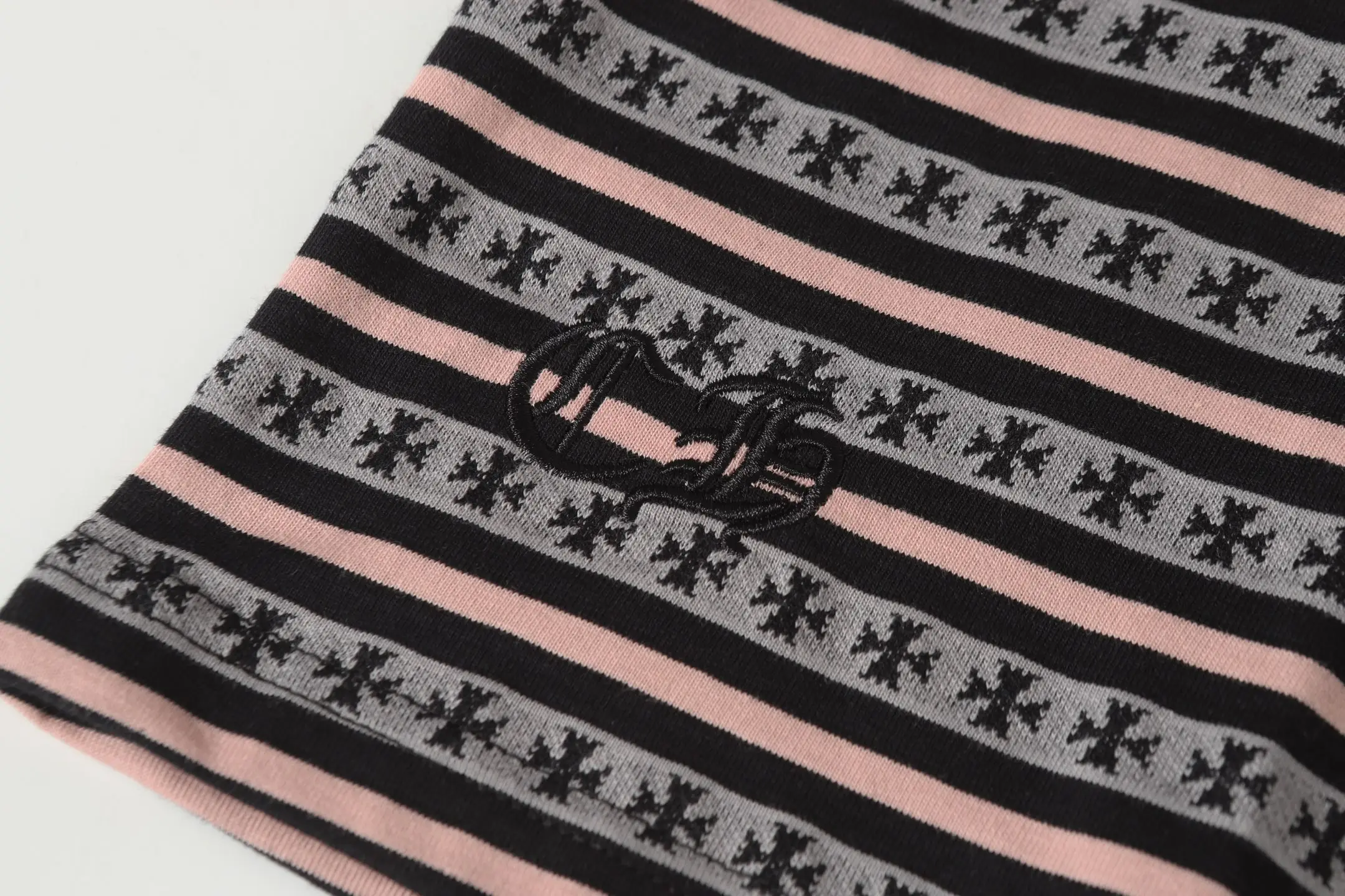 Striped Logo-Embroidered Cotton T-Shirt D10014157 — view 6