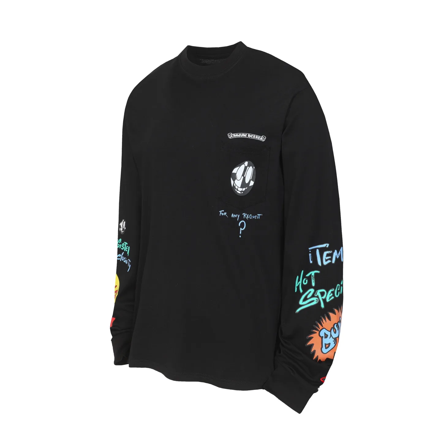 Graffiti Print Long-Sleeve T-Shirt D10013901 — view 2