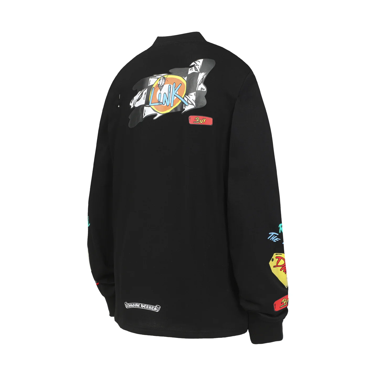 Graffiti Print Long-Sleeve T-Shirt D10013901 — view 3