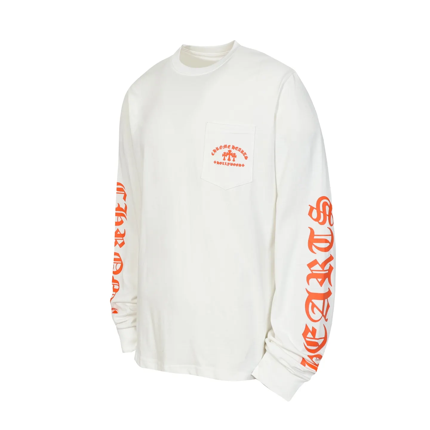 Logo Print Long-Sleeve Pocket T-Shirt D10013903