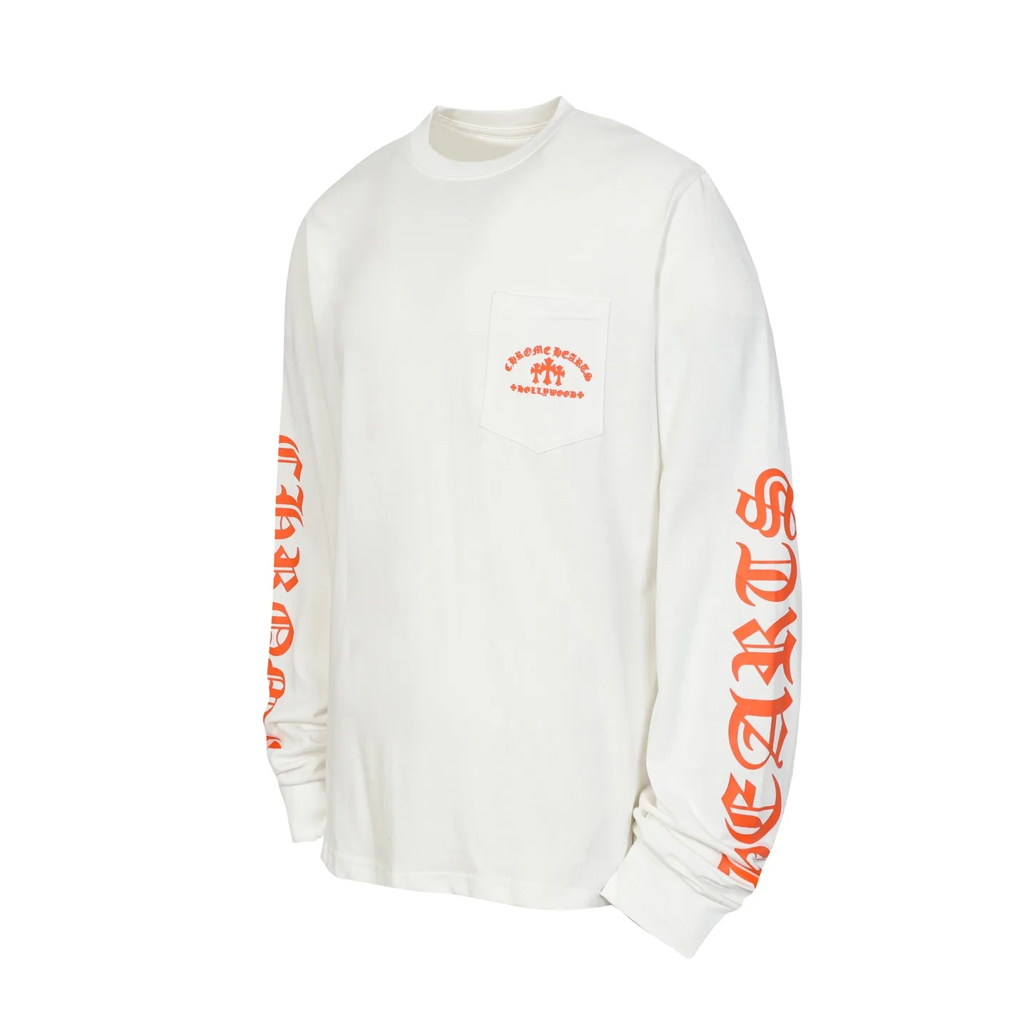 Logo Print Long-Sleeve Pocket T-Shirt D10013903