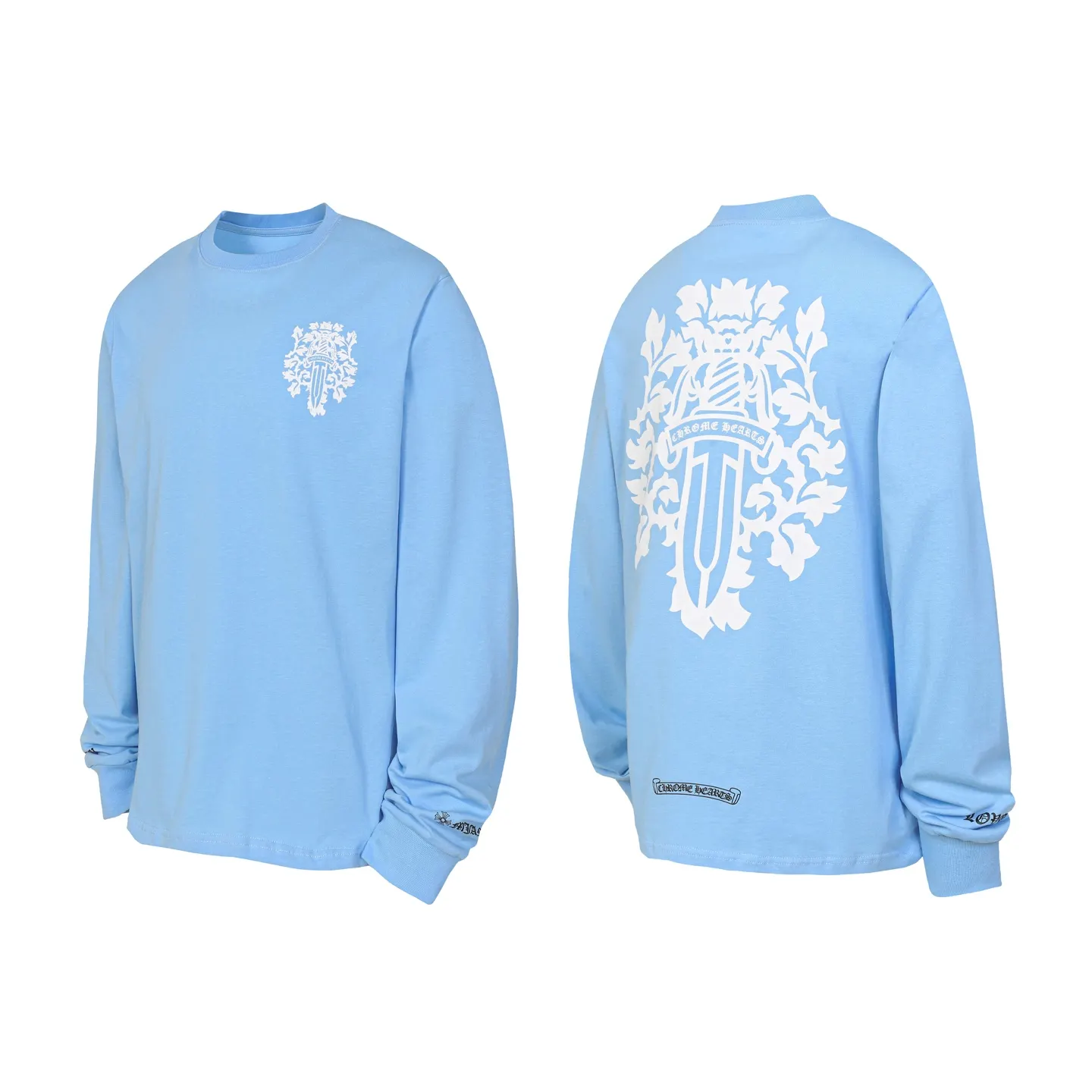 Dagger Print Long-Sleeve T-Shirt D10013878