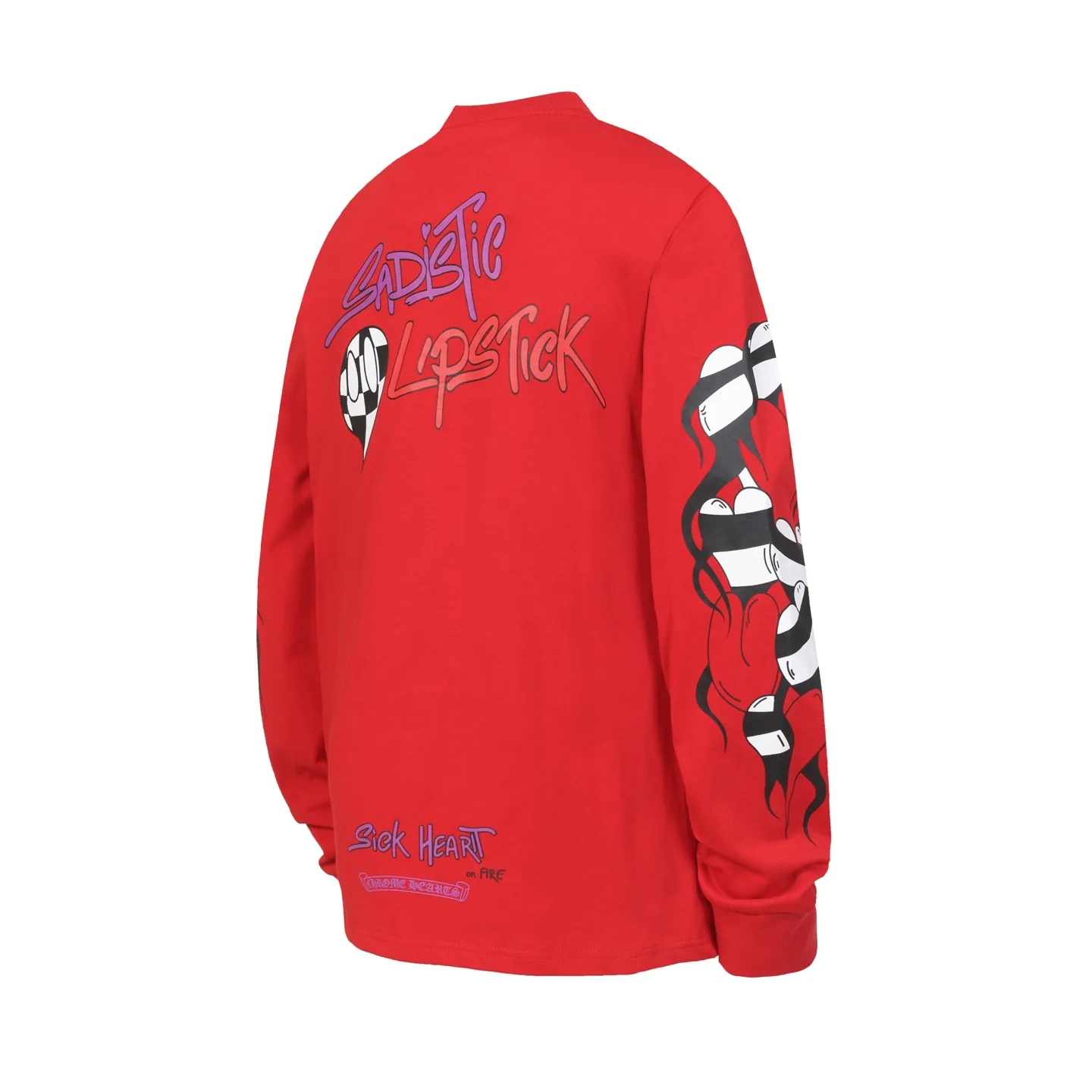 Graffiti Print Long-Sleeve T-Shirt D10013978 — view 3