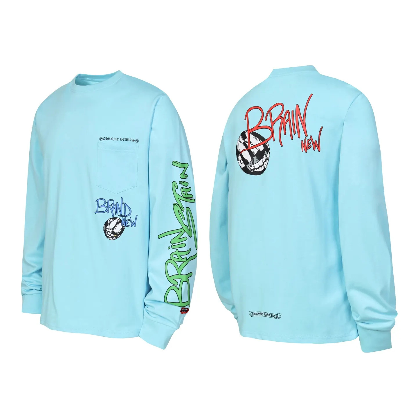 Chrome Hearts Graffiti Print Long-Sleeve T-Shirt D10013973