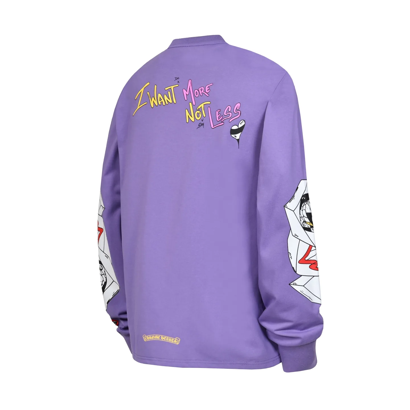 Graffiti Print Long-Sleeve Pocket T-Shirt D10013977 — view 3