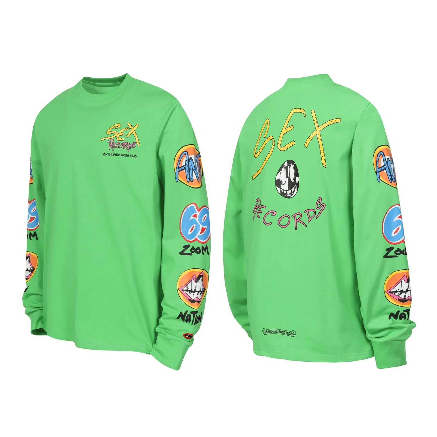 Sex Records Printed Long-Sleeve T-Shirt D10013979