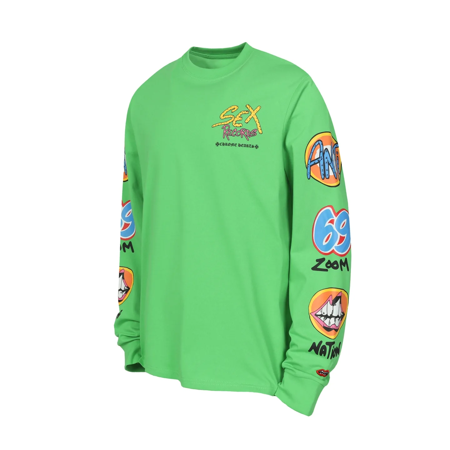 Sex Records Printed Long-Sleeve T-Shirt D10013979 — view 2