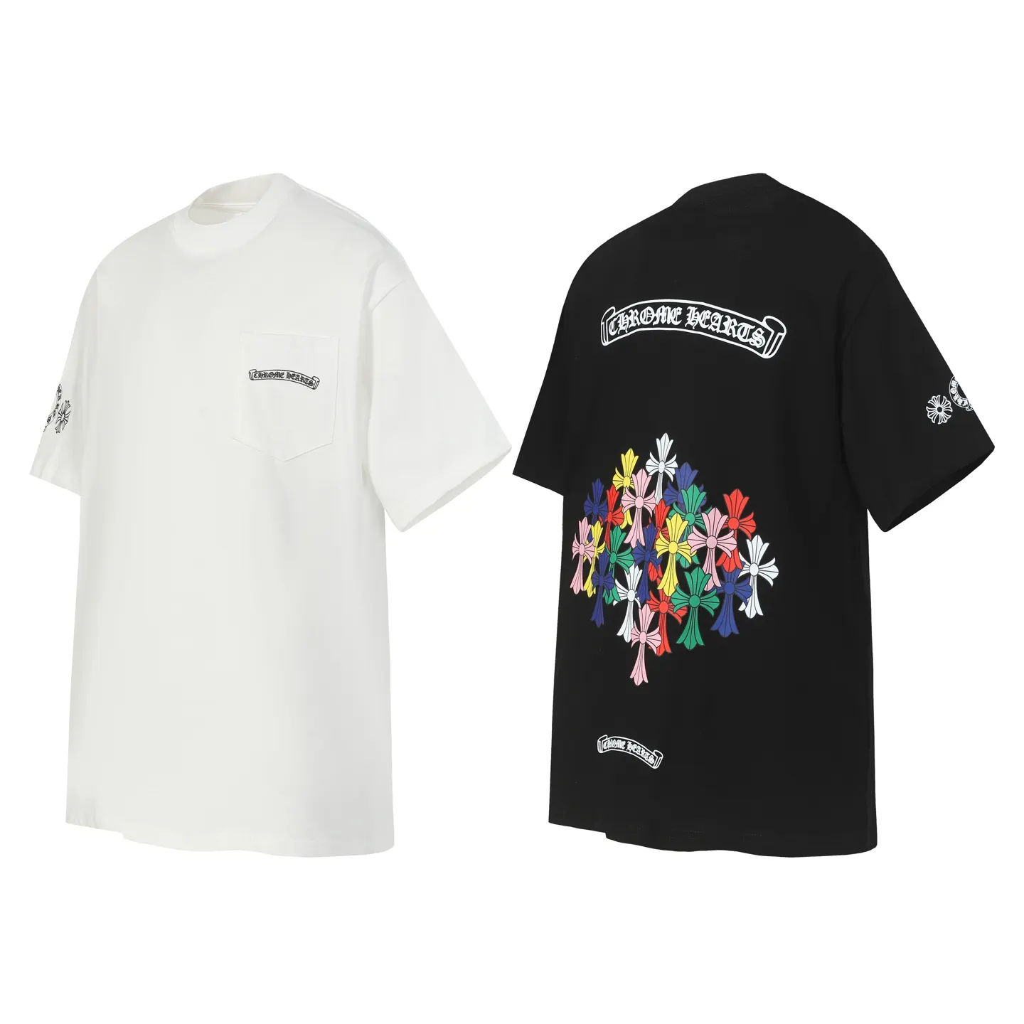 Multicolor Cross Logo Pocket T-Shirt D10014010