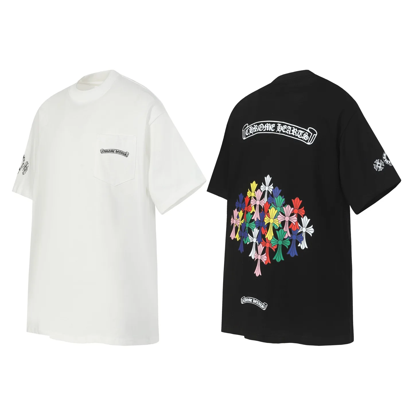 Multicolor Cross Logo Pocket T-Shirt D10014010