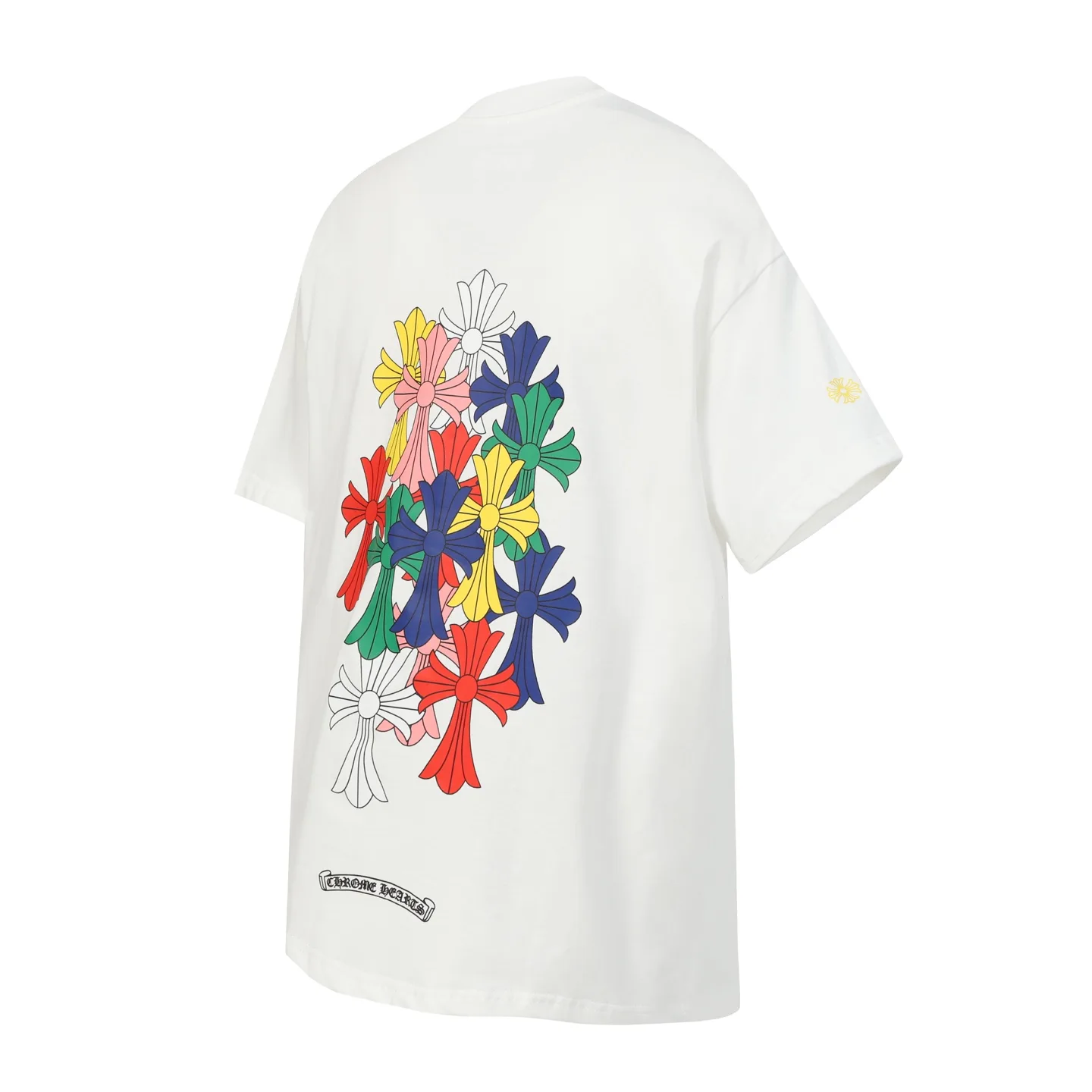 Multi-Color Cross Print Pocket T-Shirt D10014013 — view 3