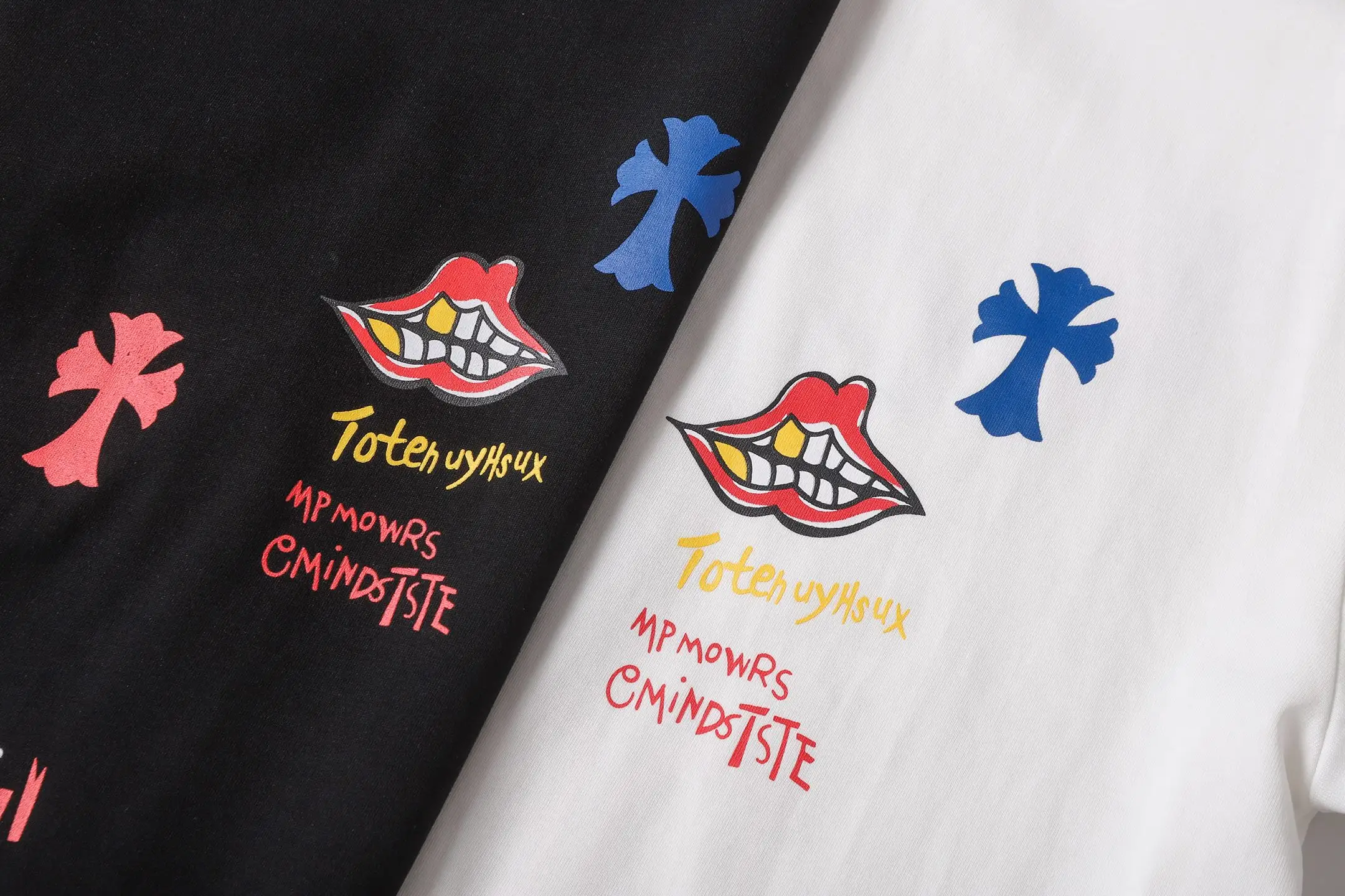 Graffiti Print Cotton Jersey T-Shirt D10514022 — view 8