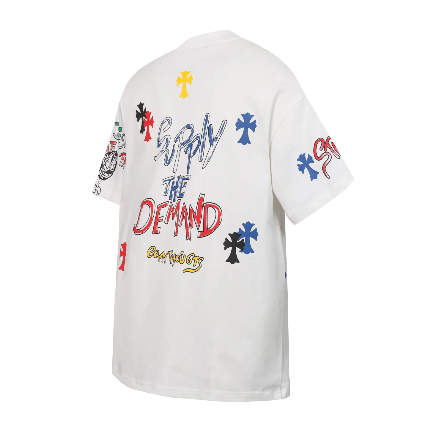 Graffiti Print Cotton T-Shirt D10514021 — view 3
