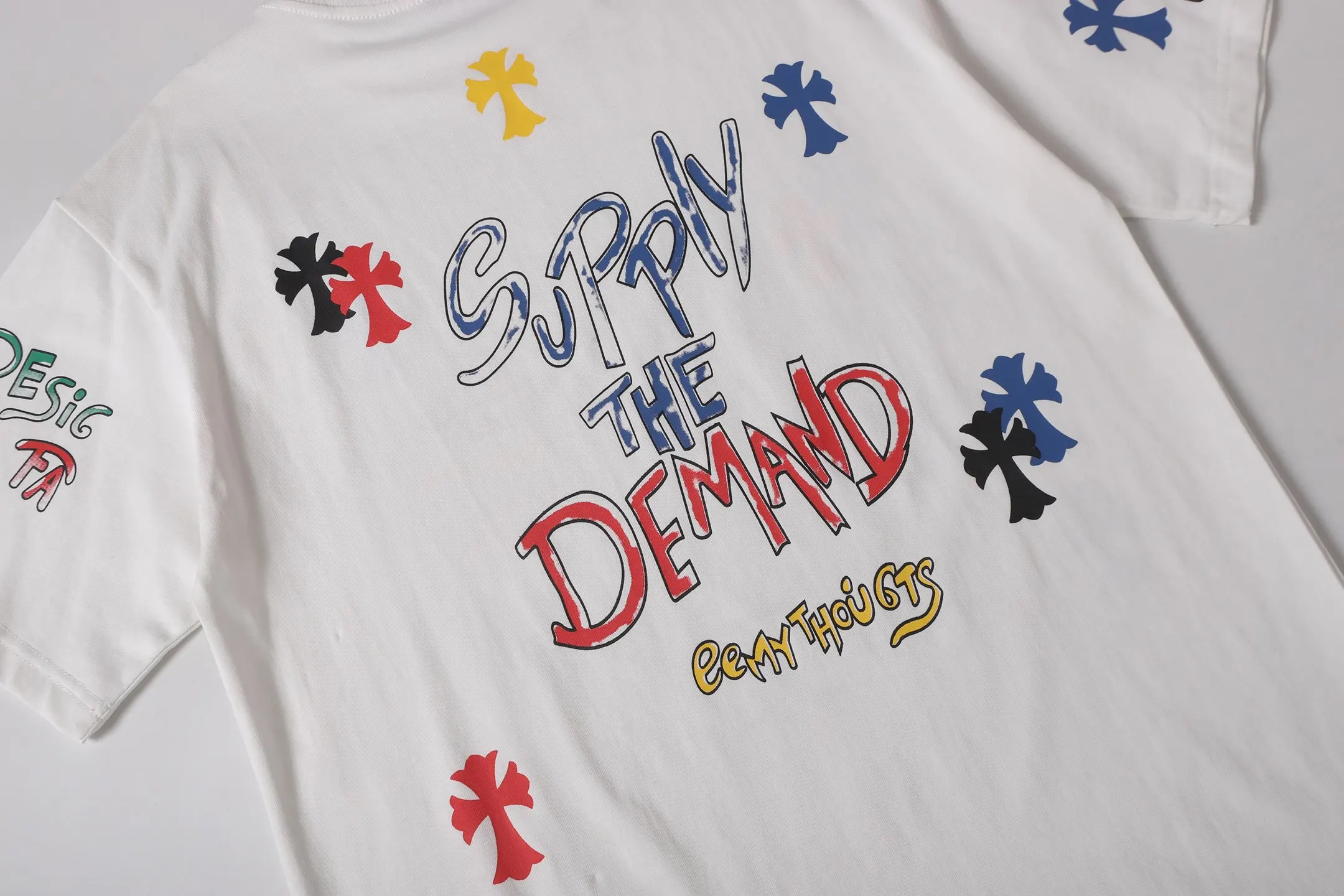 Graffiti Print Cotton T-Shirt D10514021 — view 8