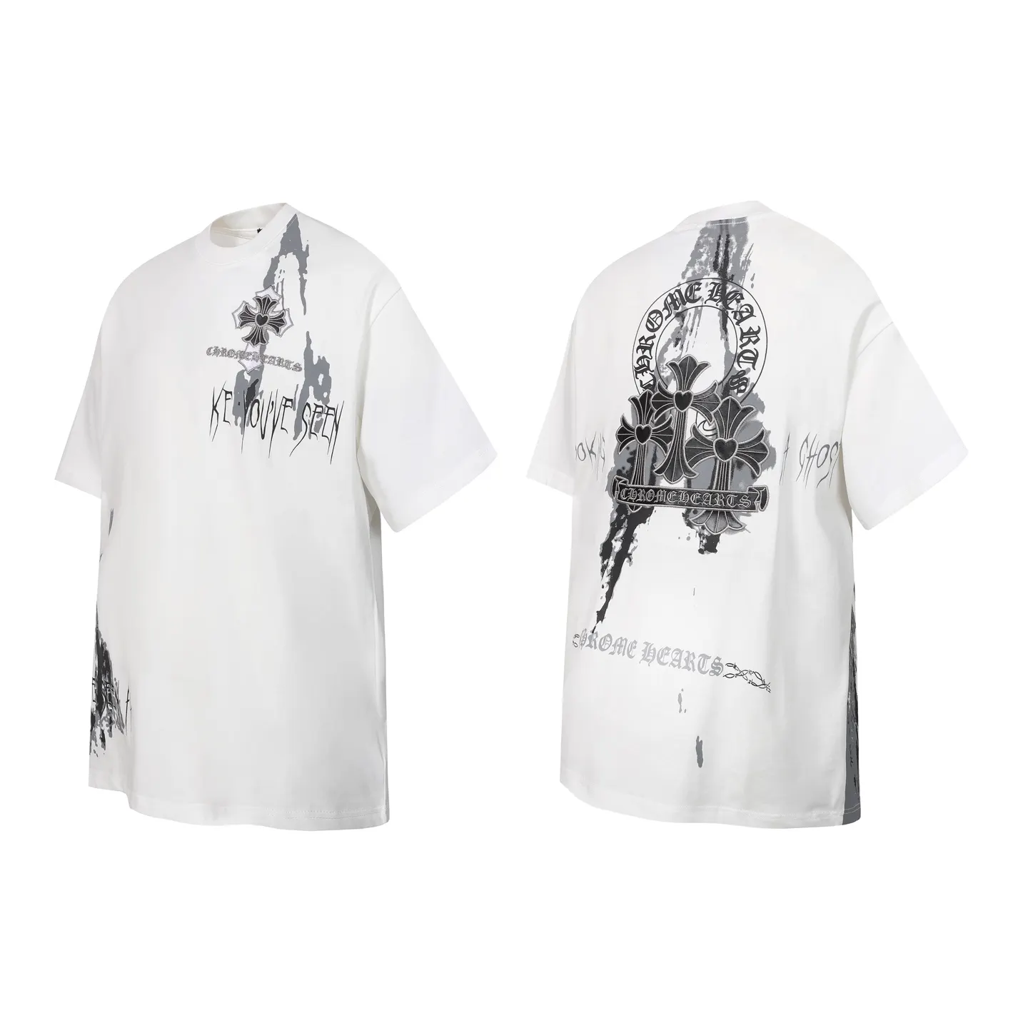 Chrome Hearts Cross Graphic Embroidered T-Shirt D11014099