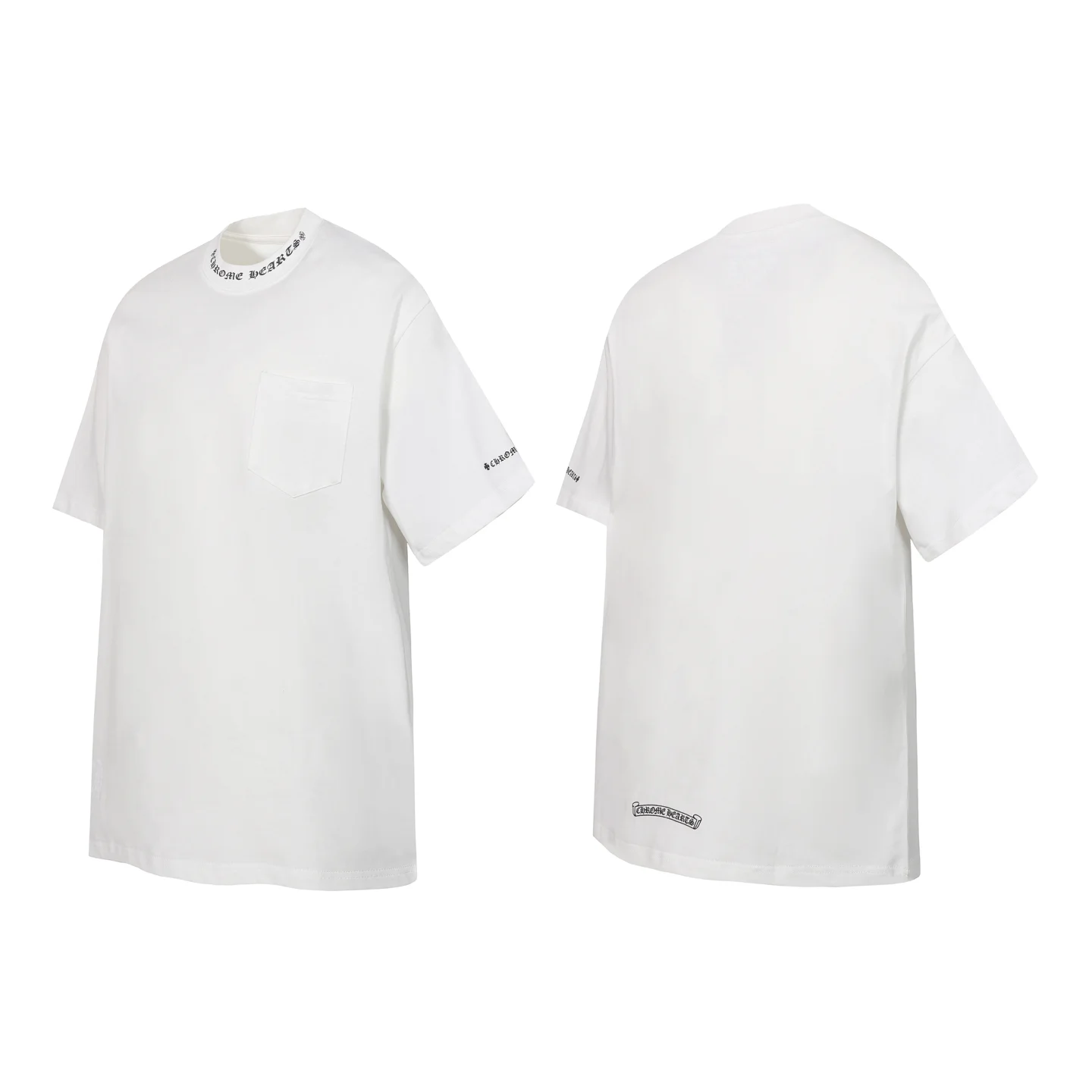 Logo-Embroidered Cotton Pocket T-Shirt D9514025 — view 5