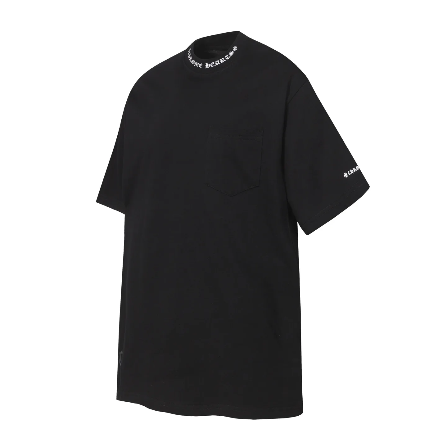 Logo-Embroidered Mock-Neck Cotton T-Shirt D9514024 — view 2