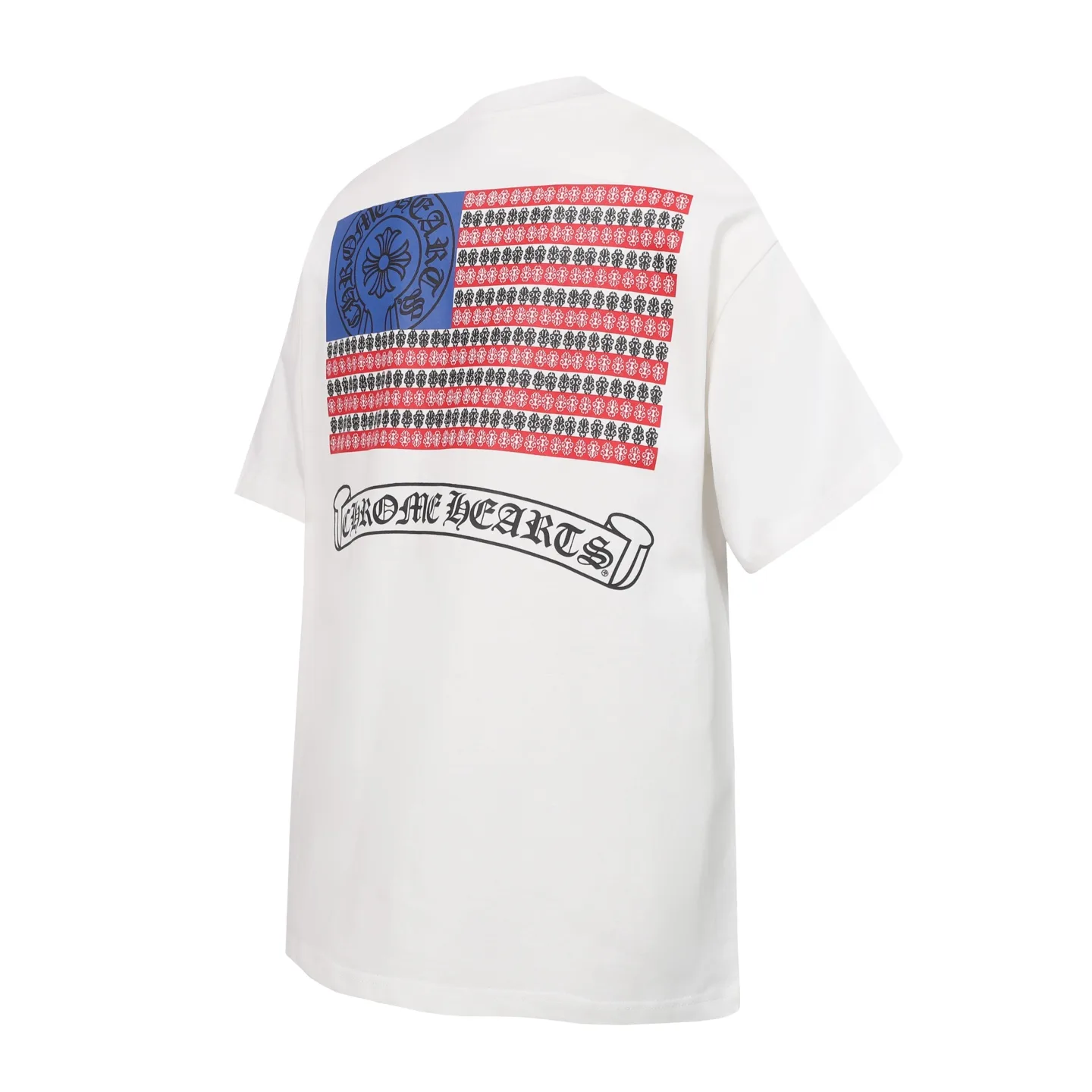 Chrome Hearts Horseshoe Flag Print T-Shirt D9514105 — view 3