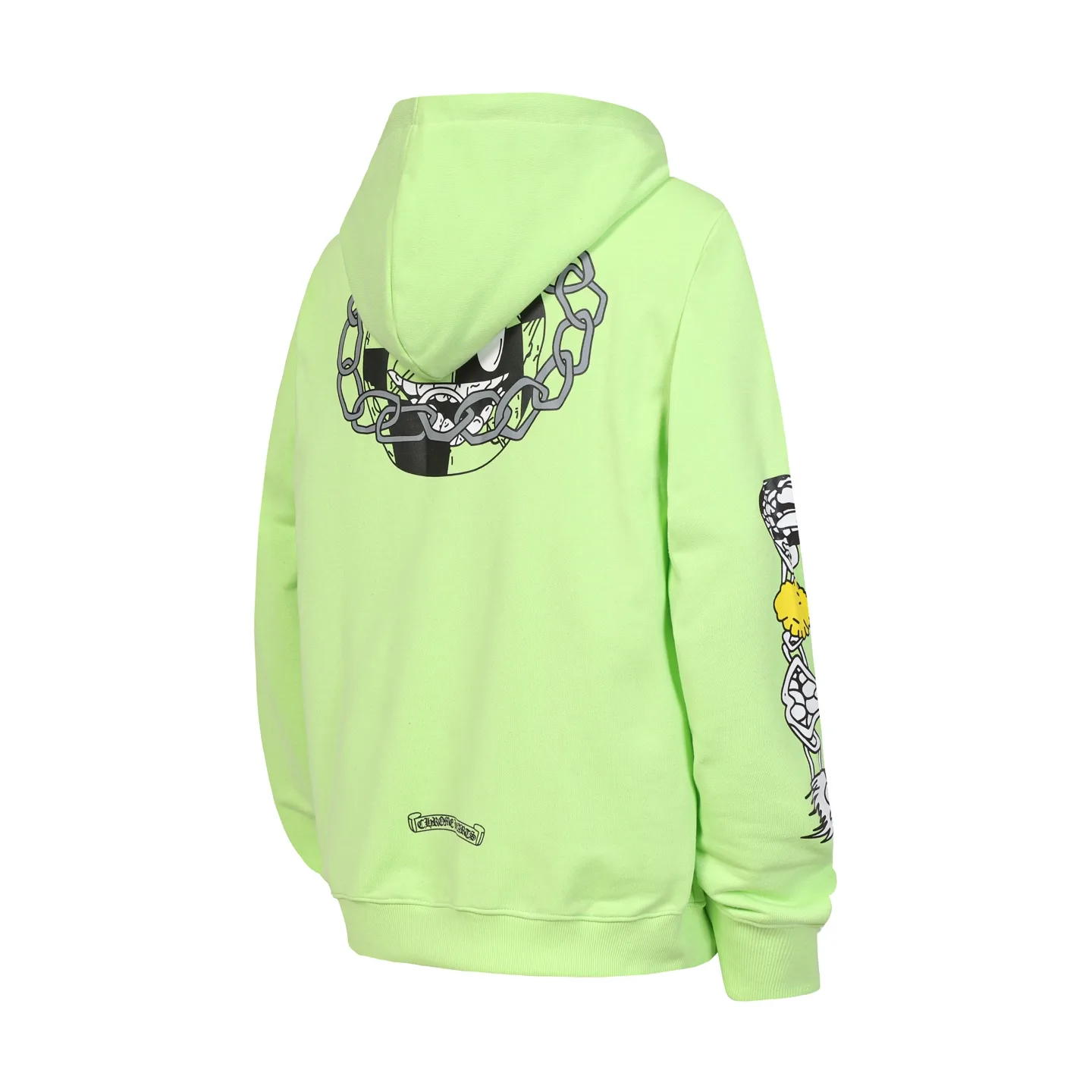 Graffiti Print Zip-Up Hoodie D15013876 — view 3