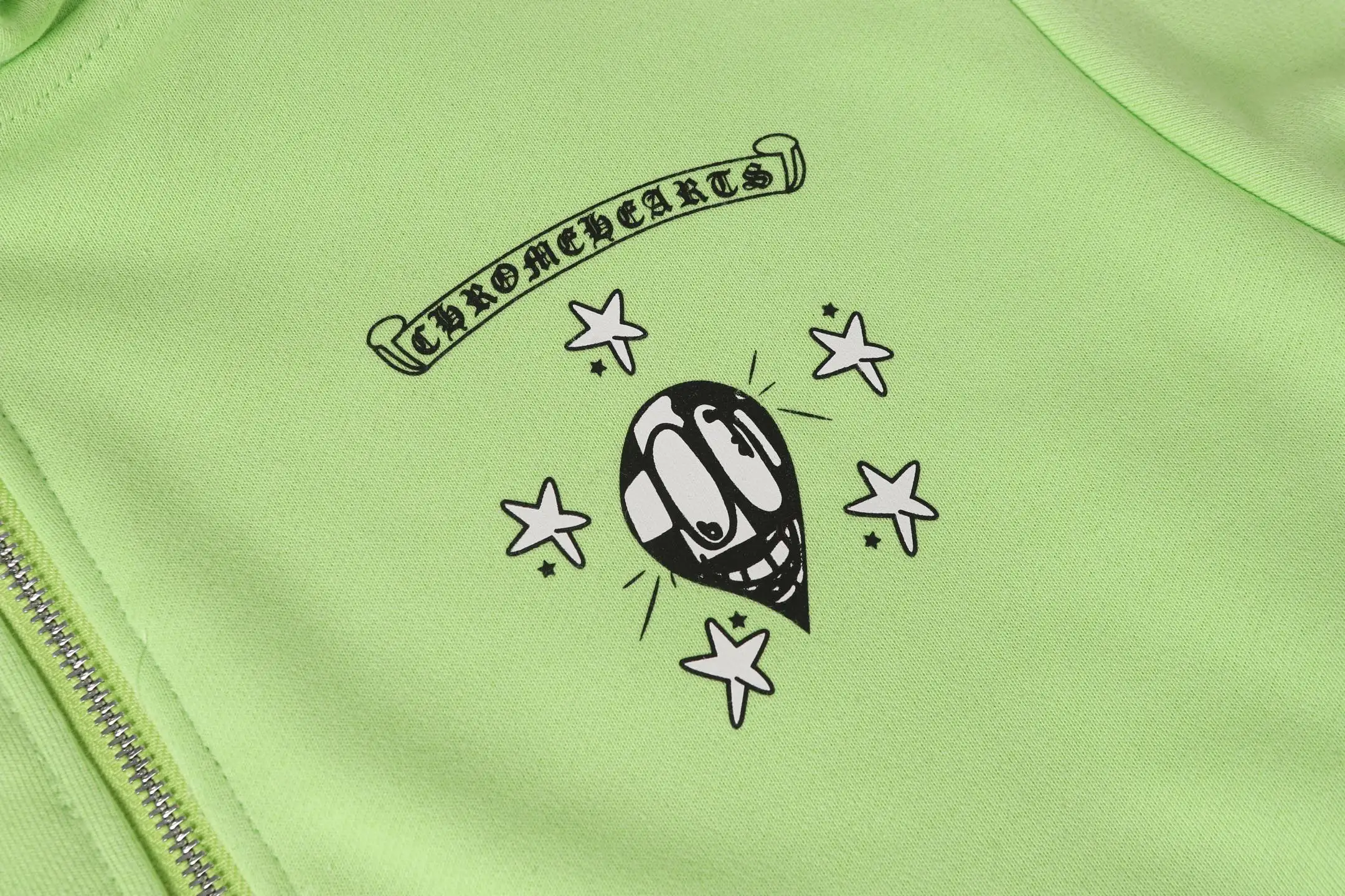Graffiti Print Zip-Up Hoodie D15013876 — view 7