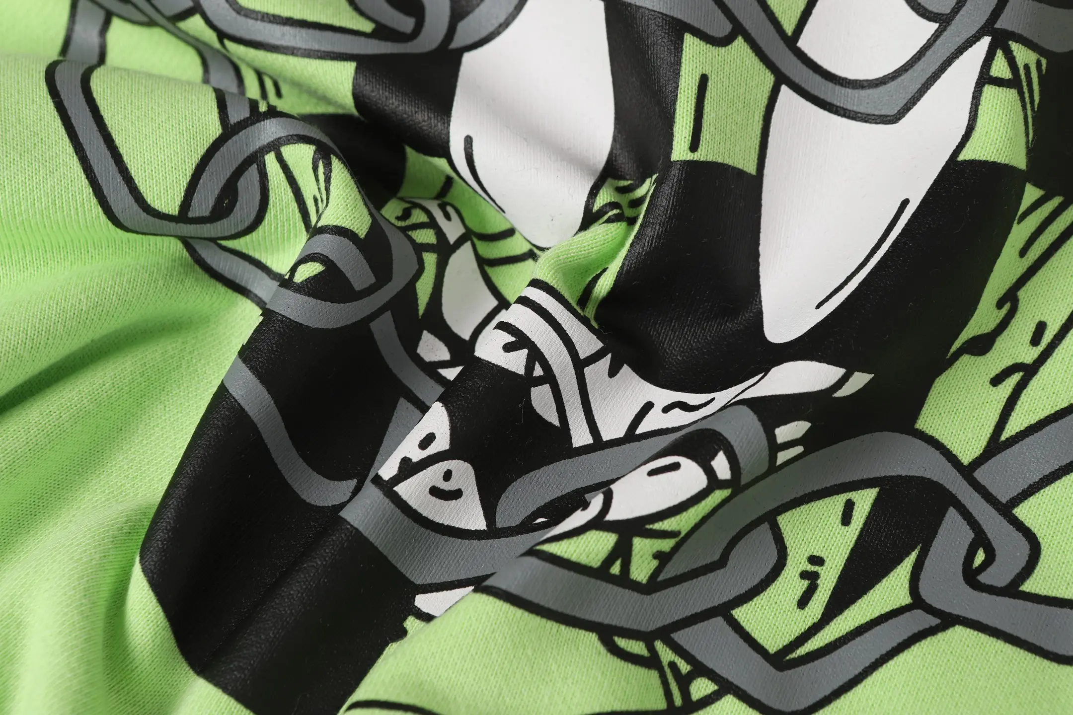 Graffiti Print Zip-Up Hoodie D15013876 — view 14