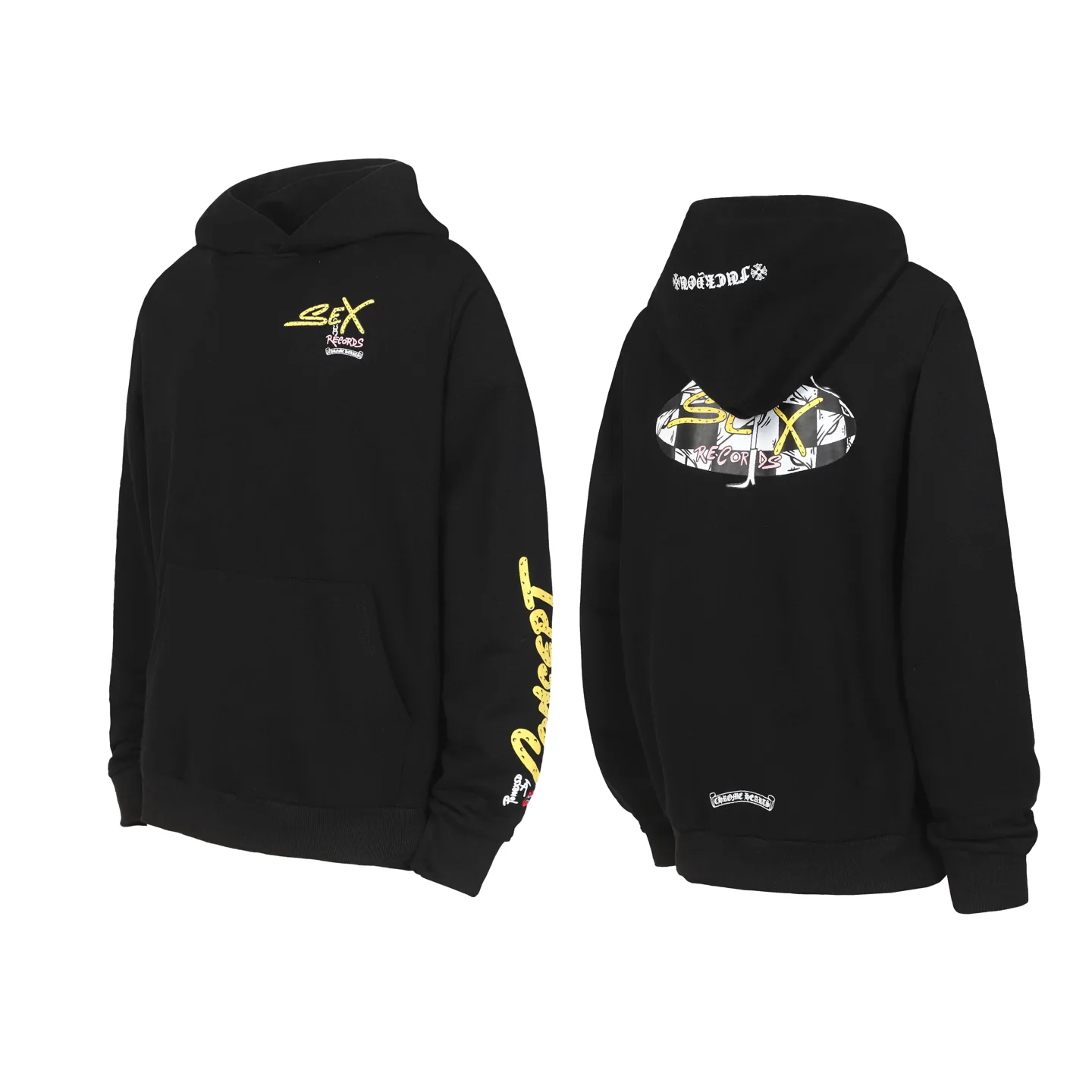 Sex Records Printed Cotton-Blend Hoodie D14013890